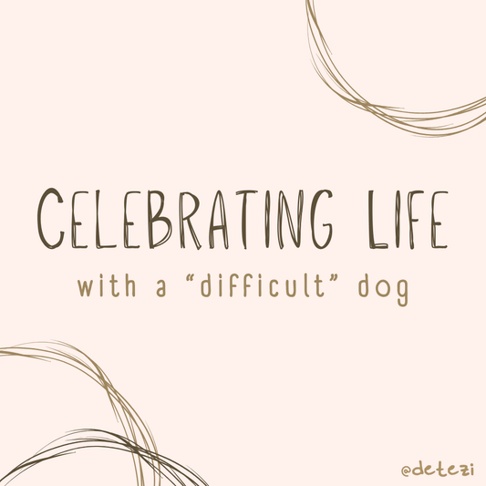 Celebrating Life with a "Difficult" Dog - Detezi Designs