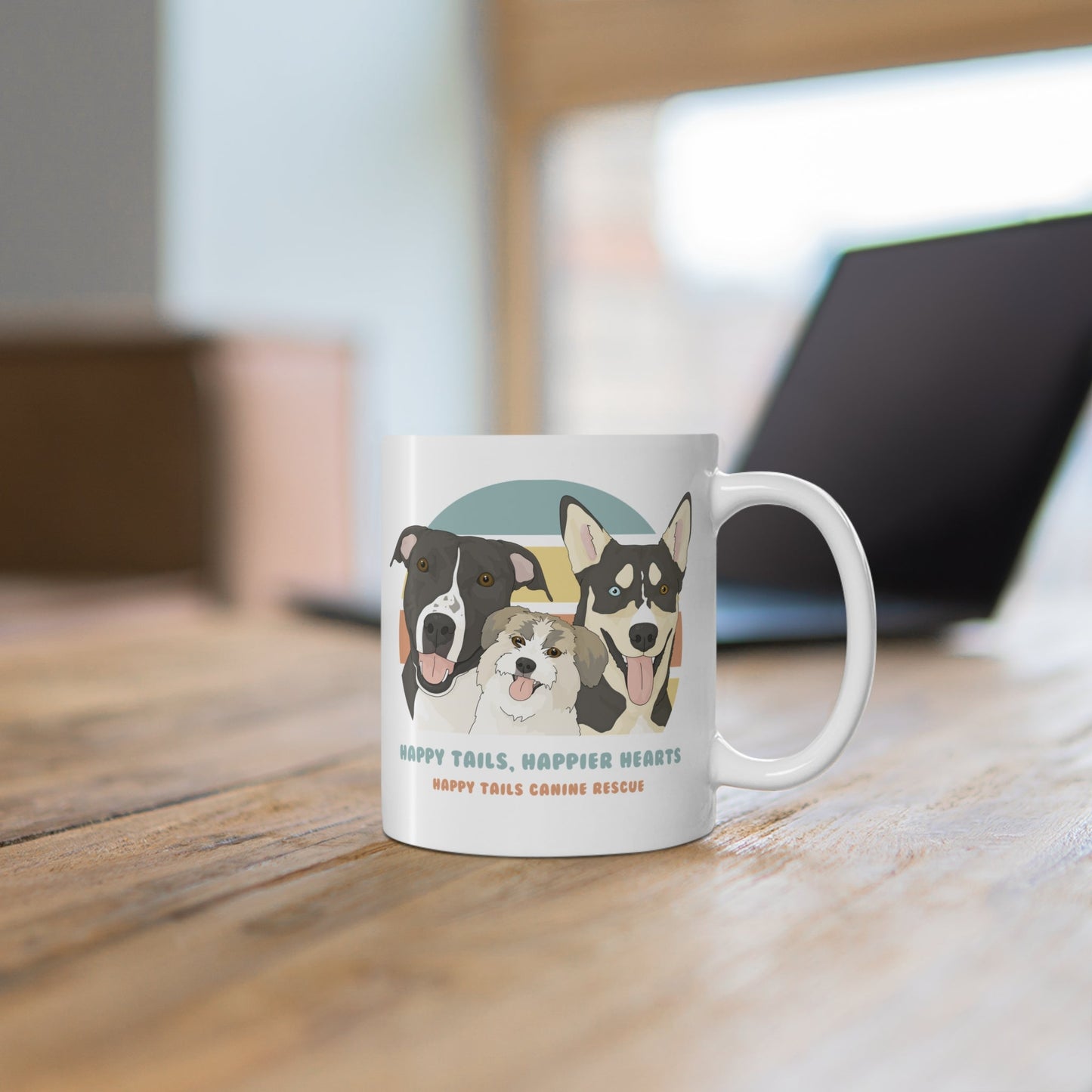 11oz Mug | FUNDRAISER | Happy Tails Canine Rescue - Detezi Designs-22505601284460243355