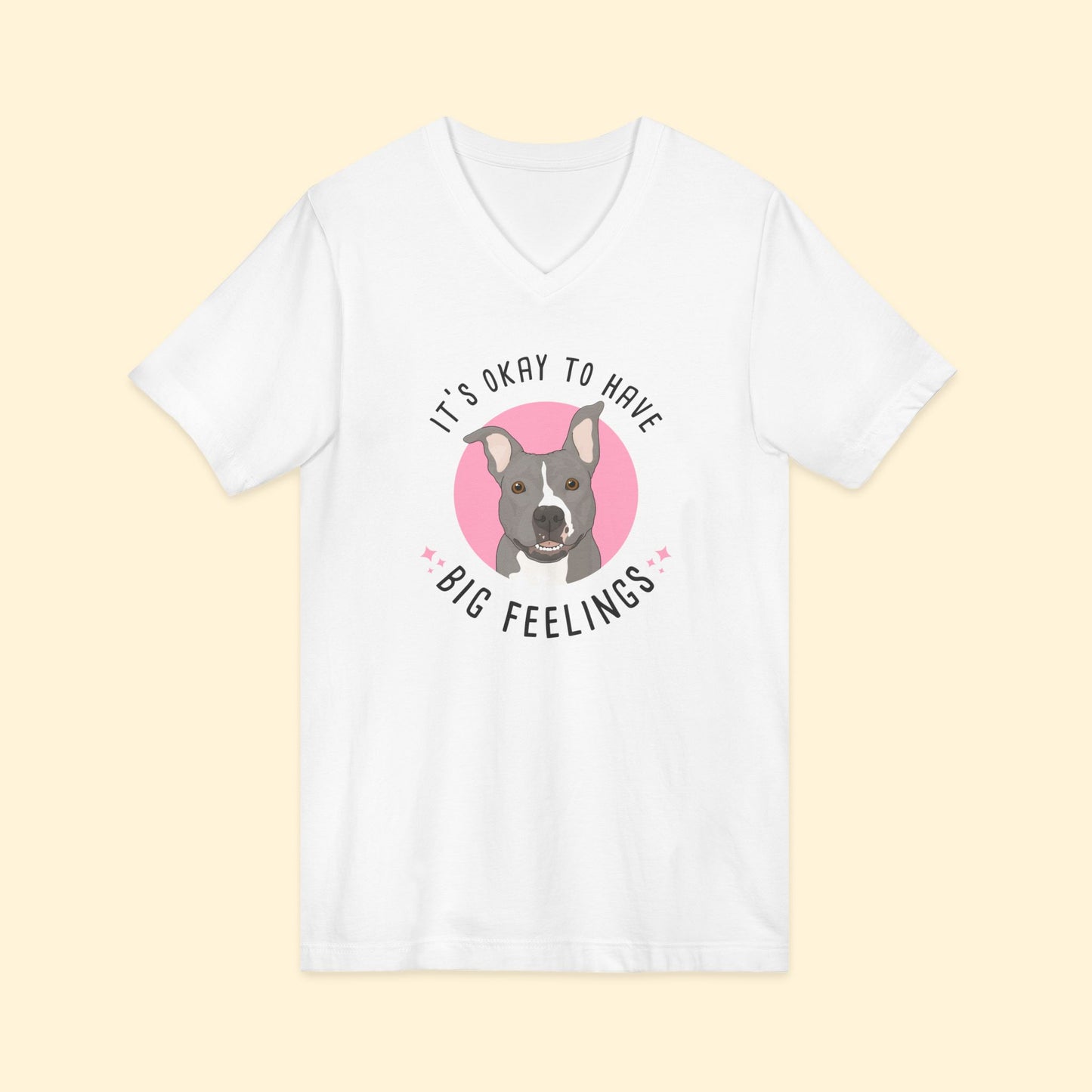 Unisex V-Neck Tee | FUNDRAISER | Friends of City Dogs Cleveland