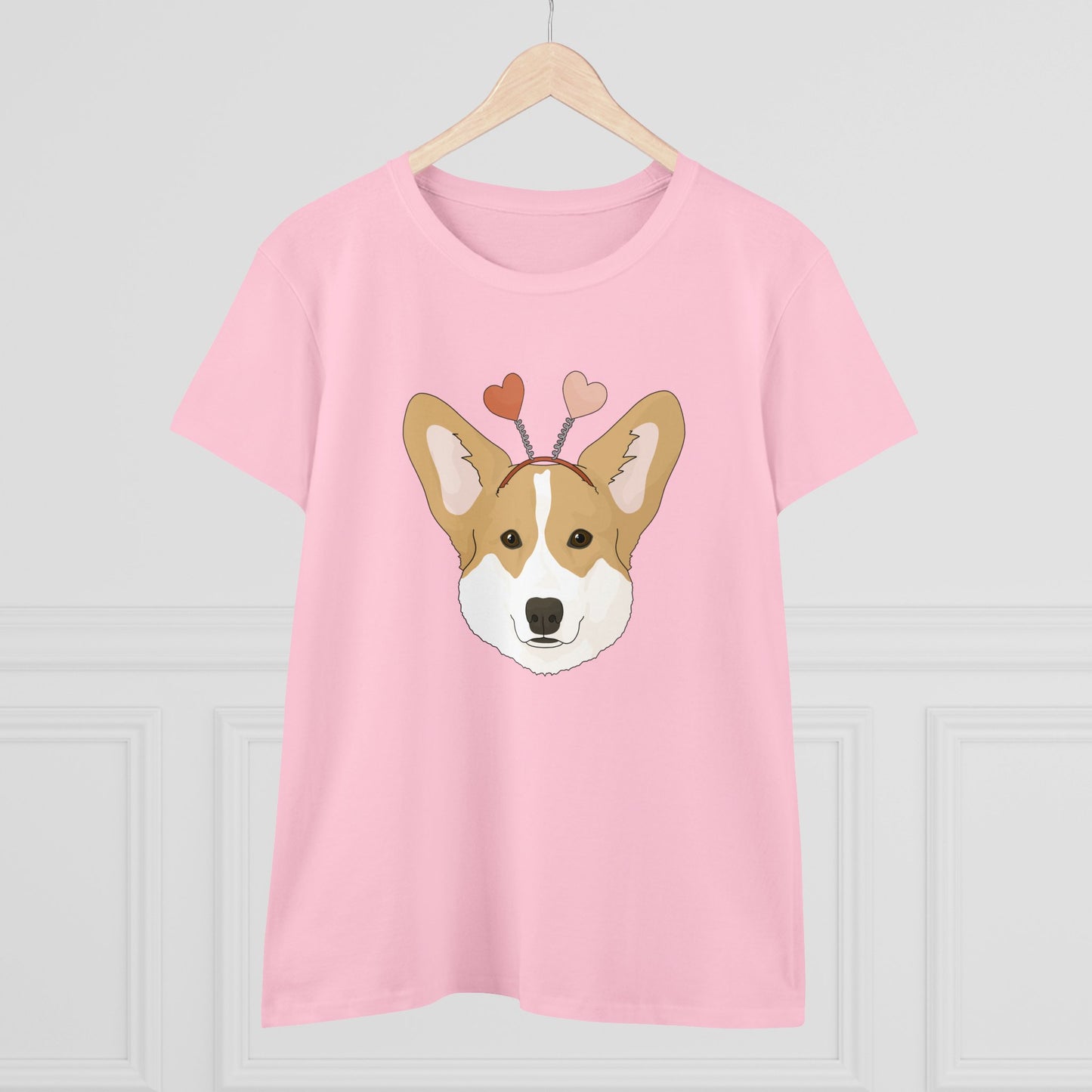 A Very Corgi Valentine | Women's Midweight Cotton Tee