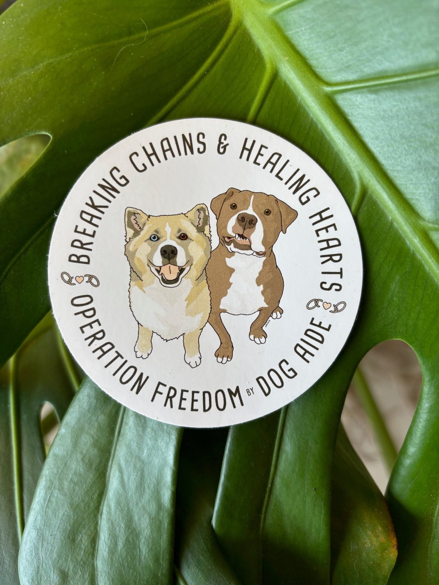 3" Sticker | FUNDRAISER | Dog Aide - Detezi Designs -