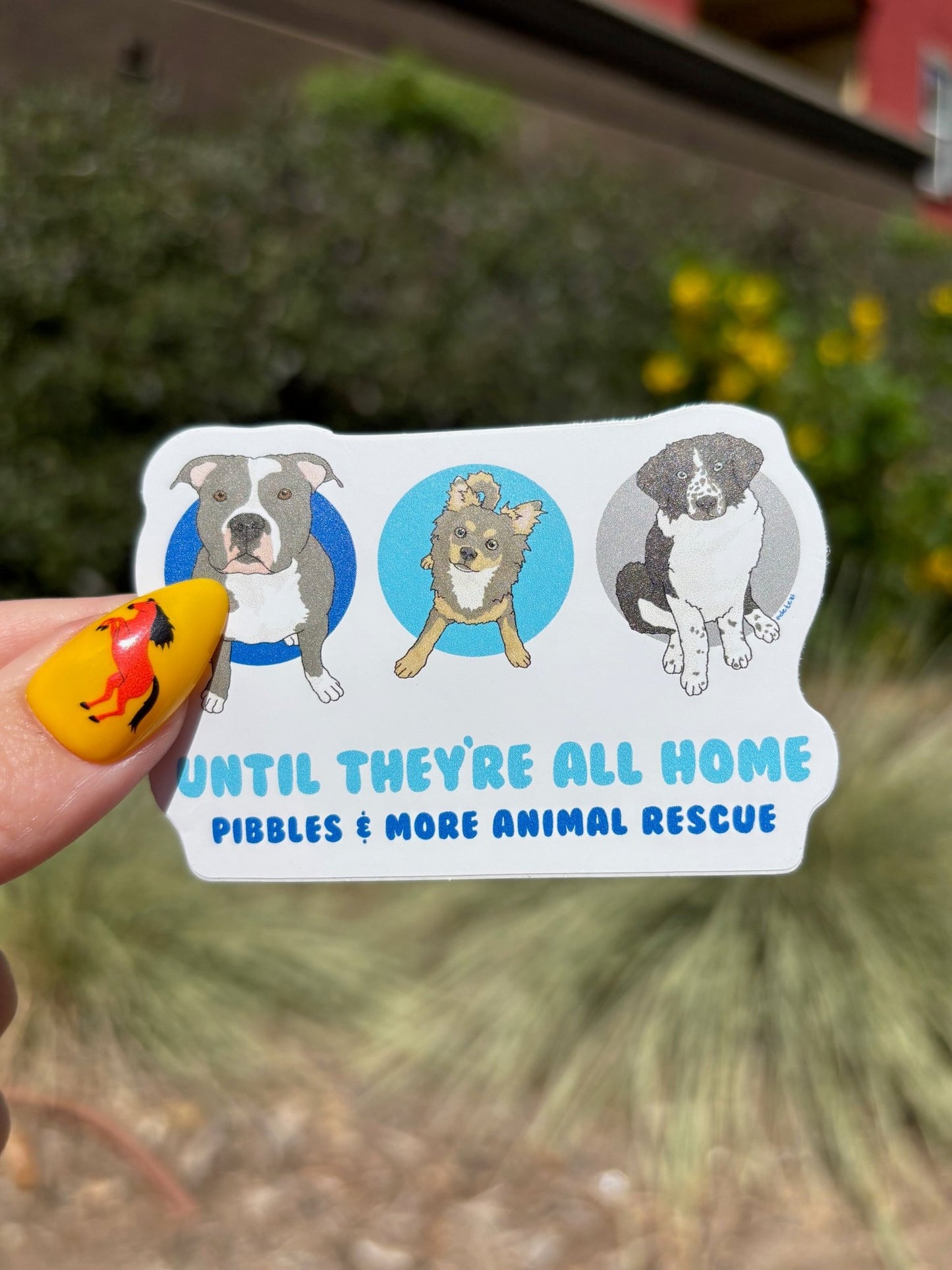 3" Sticker | FUNDRAISER | Pibbles & More Animal Rescue - Detezi Designs -