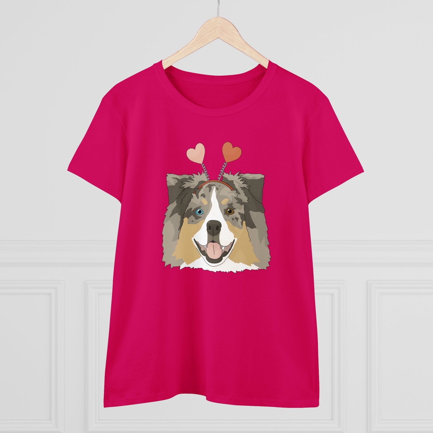 A Very Aussie Valentine | Women's Midweight Cotton Tee - Detezi Designs - 30071545841341426985