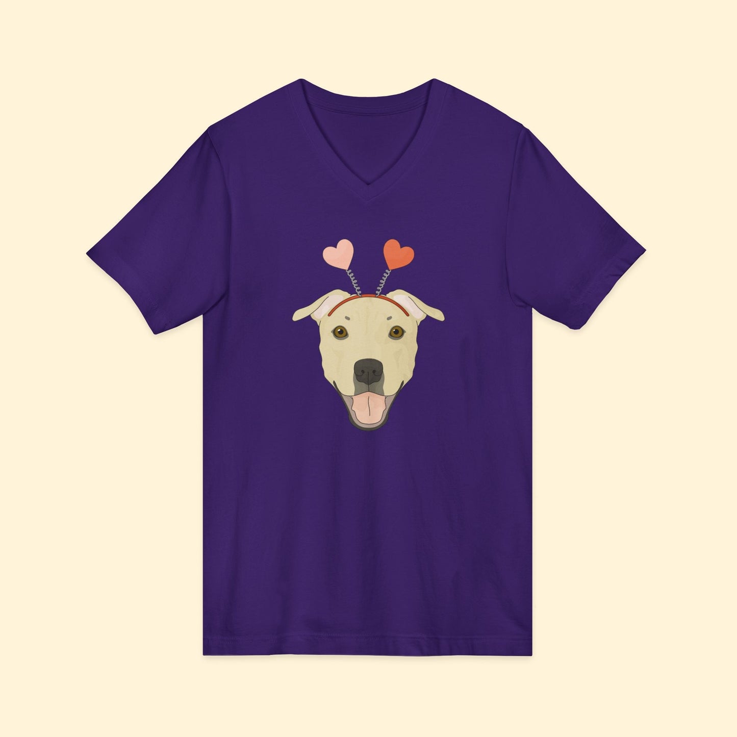 A Very Bully Valentine | Unisex V - Neck Tee - Detezi Designs - 22346732767636202102