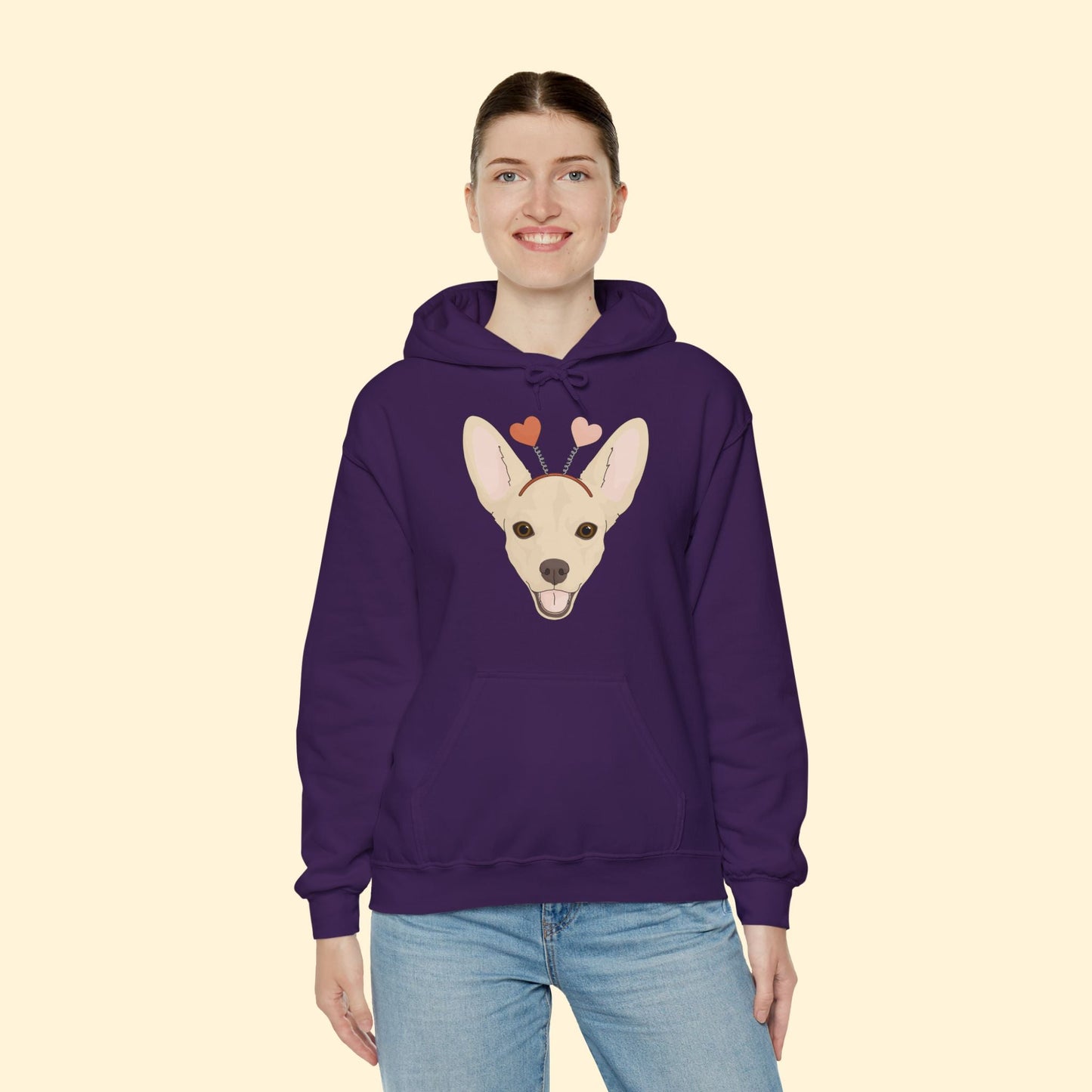 A Very Chihuahua Valentine | Hooded Sweatshirt - Detezi Designs - 22399425500423635020