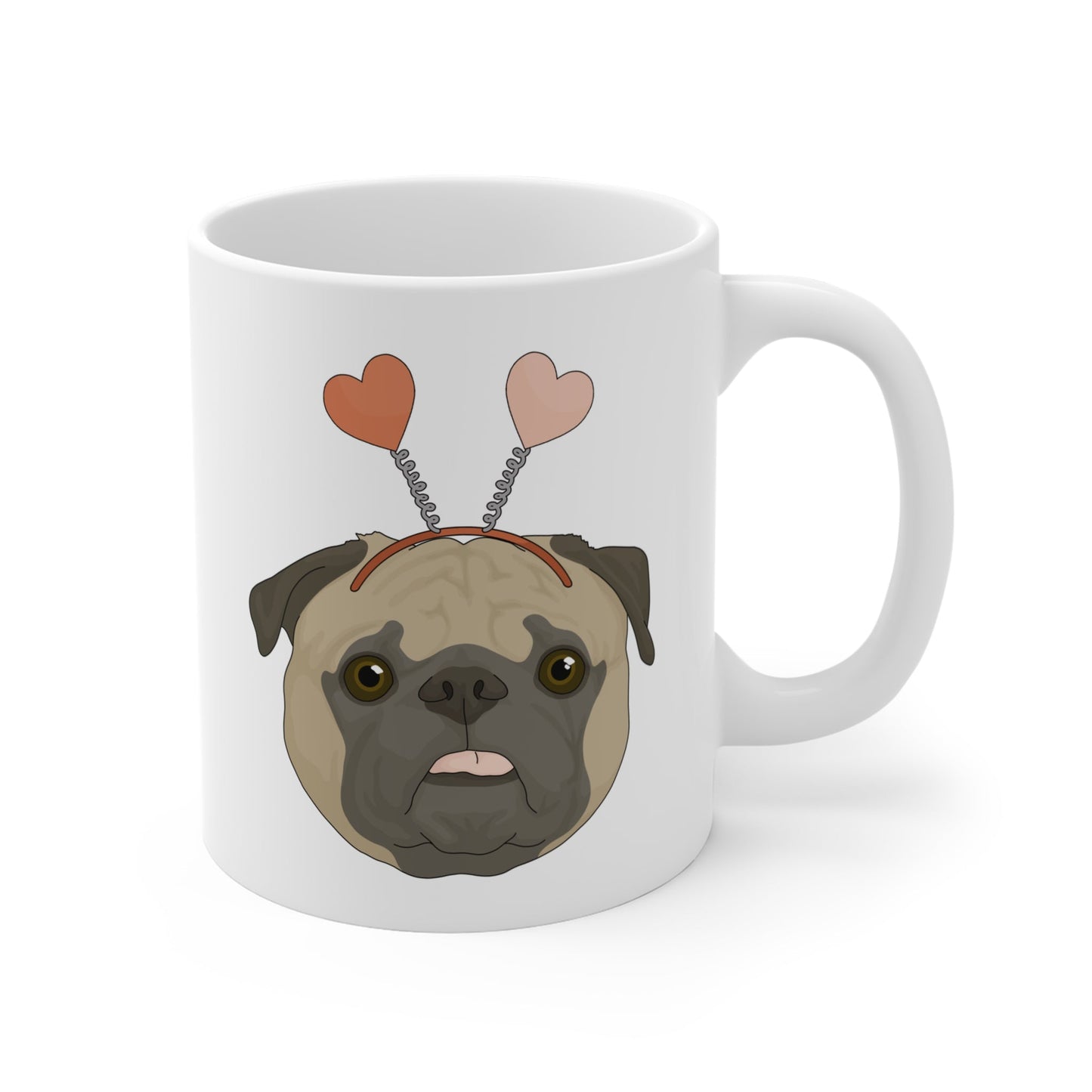A Very Pug Valentine | Mug - Detezi Designs - 11583922864889996788