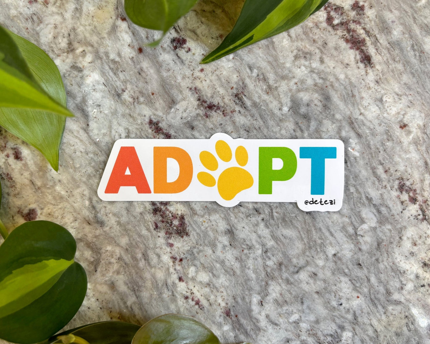 Adopt Rainbow | 4" Vinyl Sticker - Detezi Designs -
