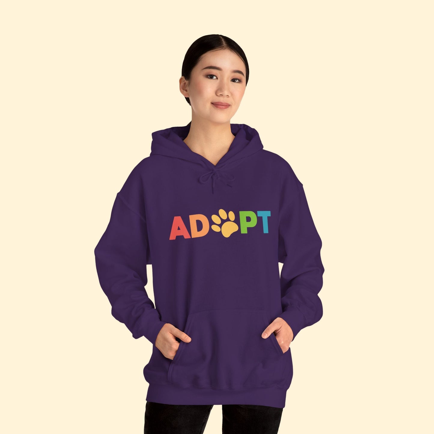 Adopt Rainbow | Hooded Sweatshirt - Detezi Designs - 18565198477024944296