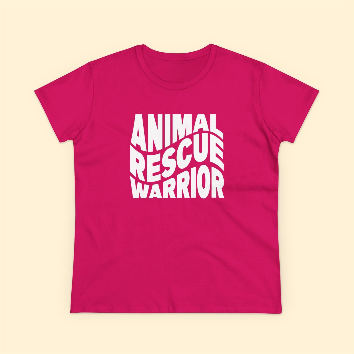 Animal Rescue Warrior | Women's Midweight Cotton Tee - Detezi Designs - 30512233020641224463