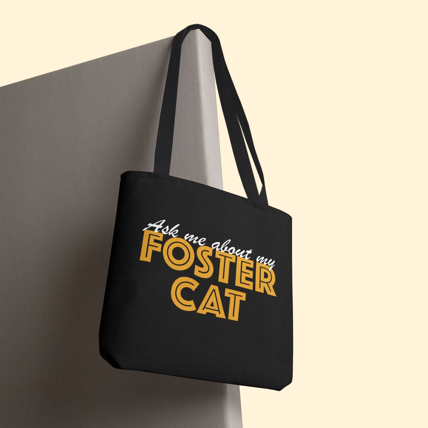 Ask Me About My Foster Cat | Tote Bag - Detezi Designs - 75121450931001767827