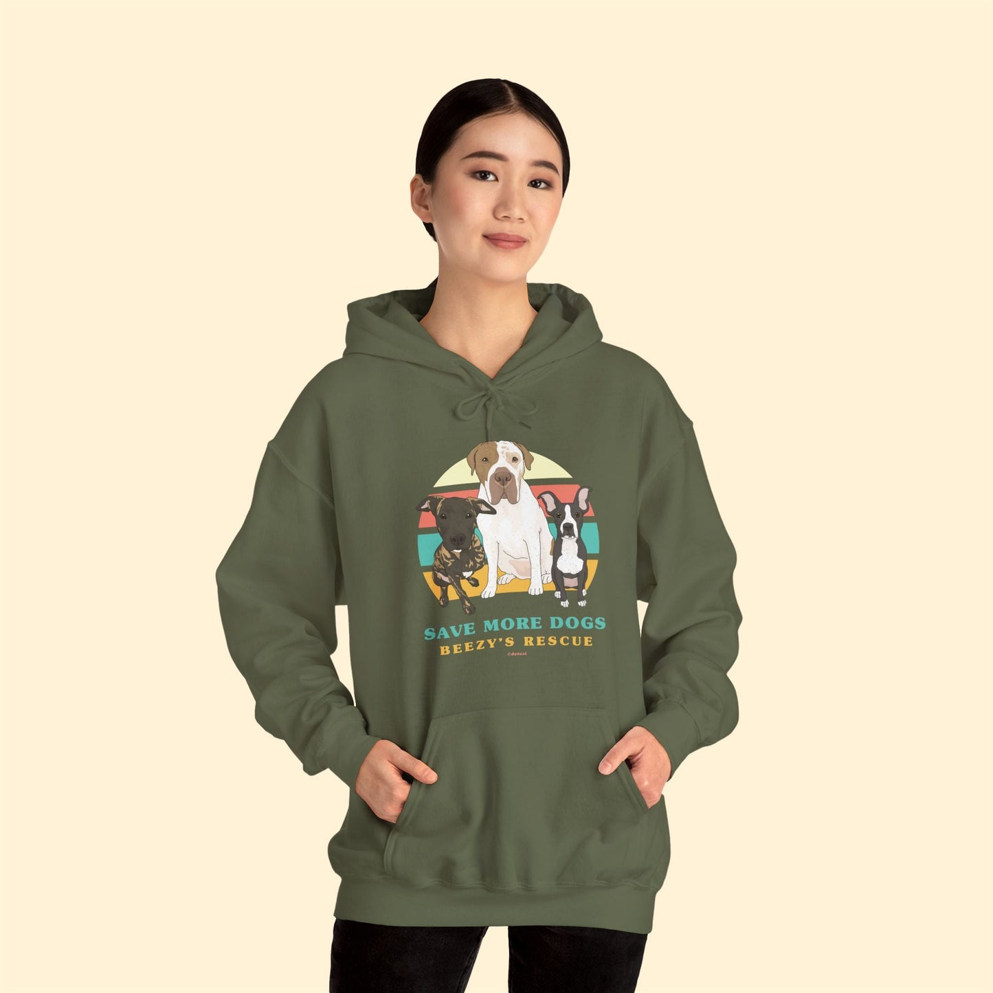 Beezy's Rescue | FUNDRAISER | Hooded Sweatshirt - Detezi Designs - 88266813982033404156