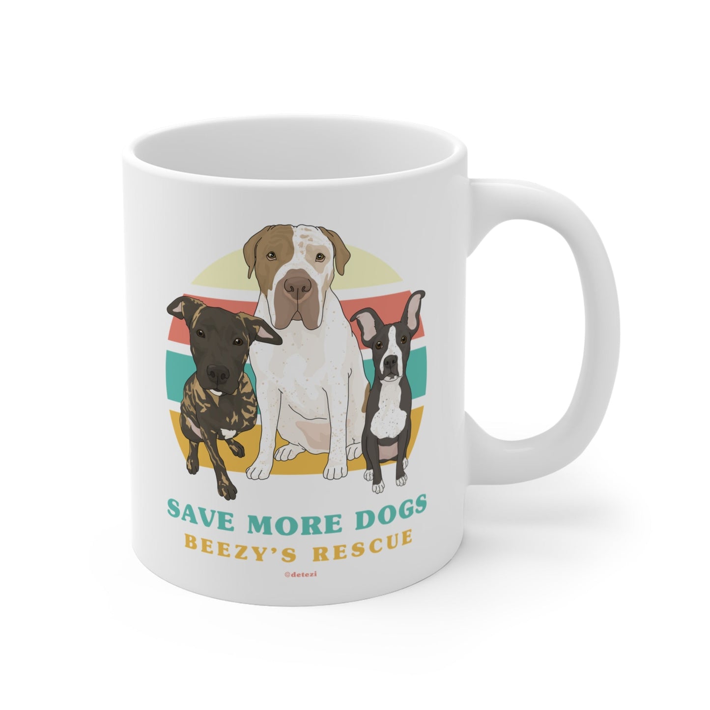 Beezy's Rescue | FUNDRAISER | Mug - Detezi Designs - 17515972123317862489