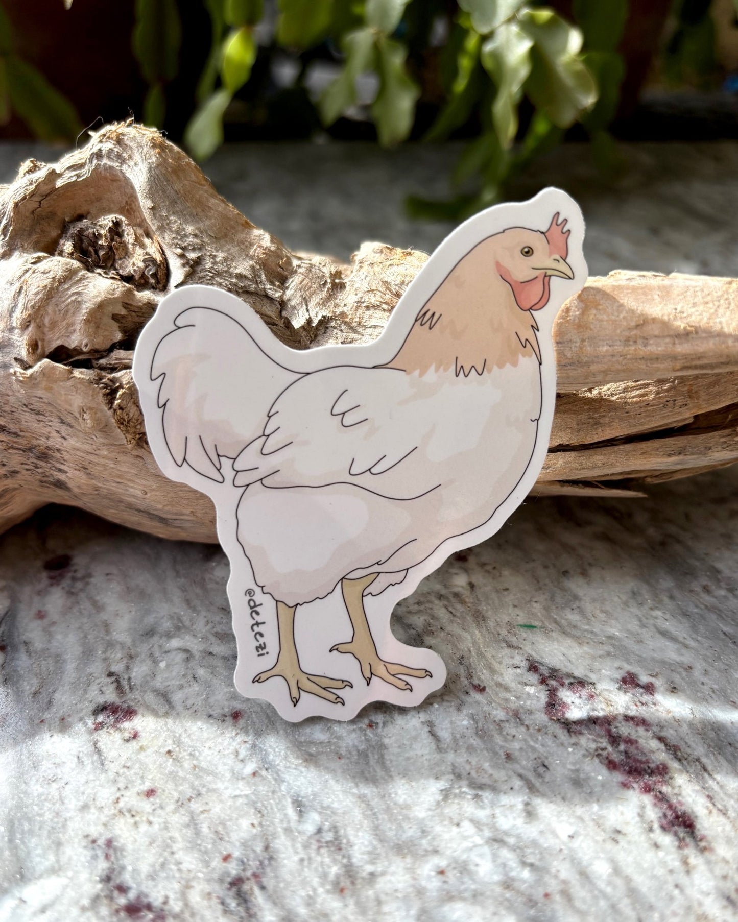 Chicken | 3" Vinyl Sticker - Detezi Designs -