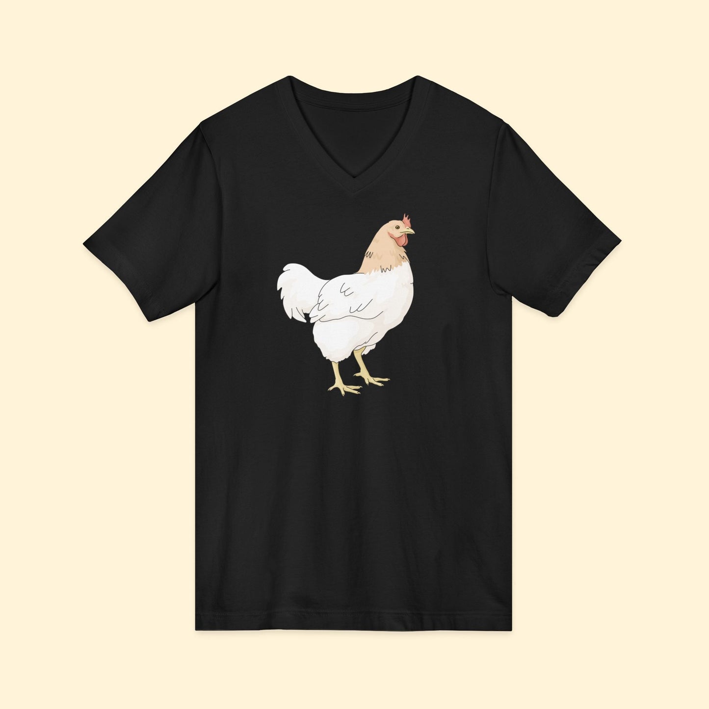 Chicken | Unisex V - Neck Tee - Detezi Designs - 13172145207028818340