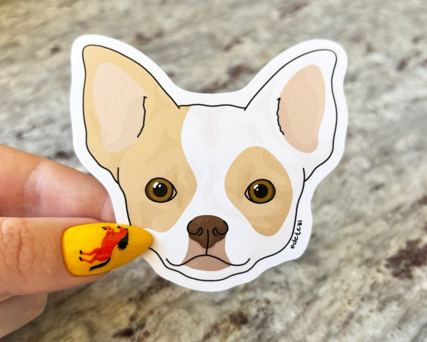 Chihuahua | 3" Vinyl Sticker - Detezi Designs -