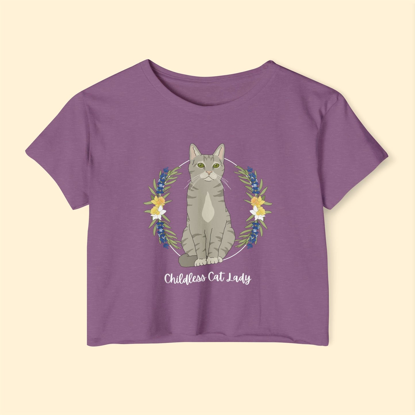 Childless Cat Lady | Women's Festival Crop Top - Detezi Designs - 28756084705963967410