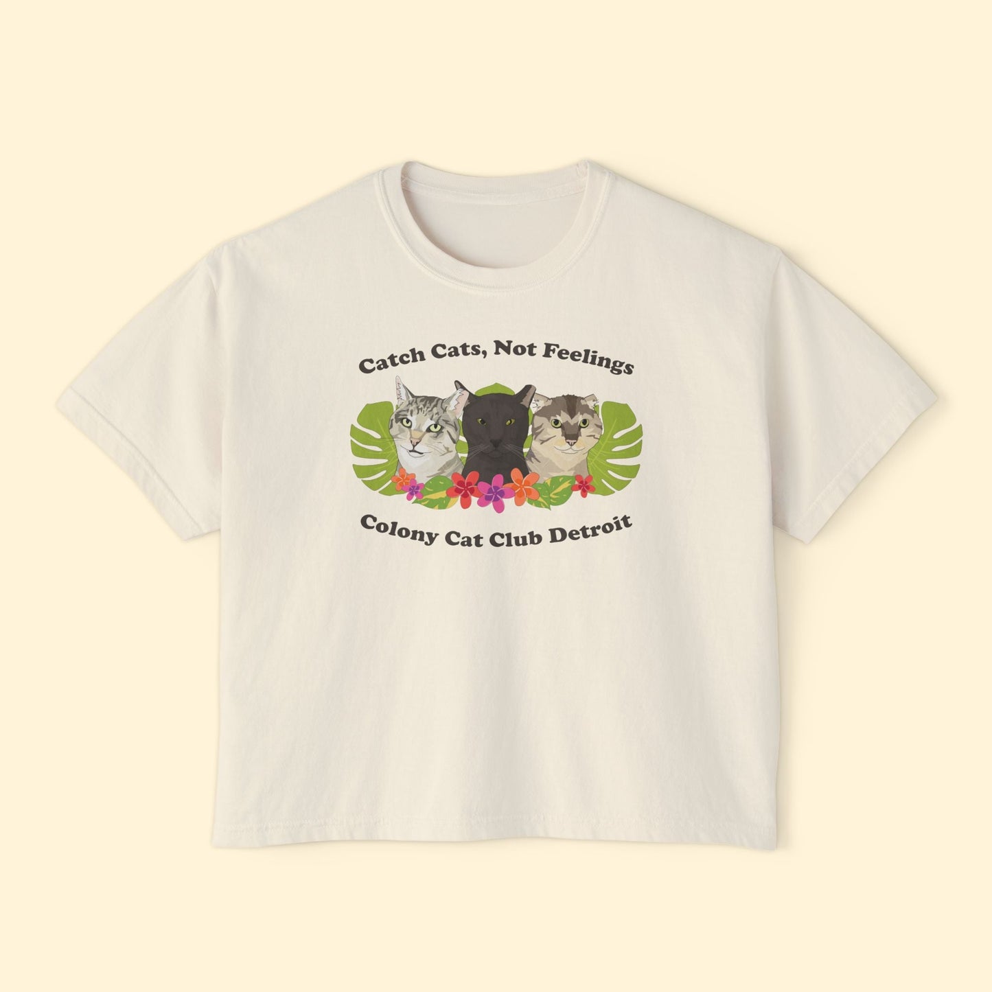 Comfort Colors Boxy Tee | FUNDRAISER | Colony Cat Club - Detezi Designs - 74336006913251264163