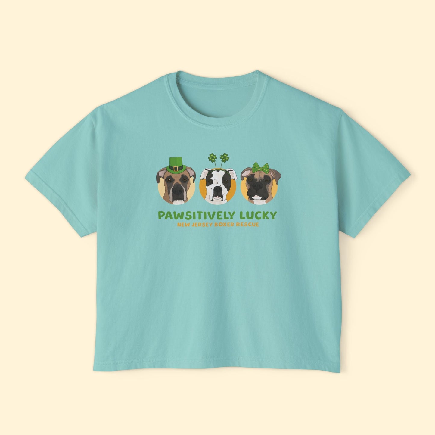 Comfort Colors Boxy Tee | FUNDRAISER | New Jersey Boxer Rescue | St. Patrick's Day - Detezi Designs - 11728291744665381885