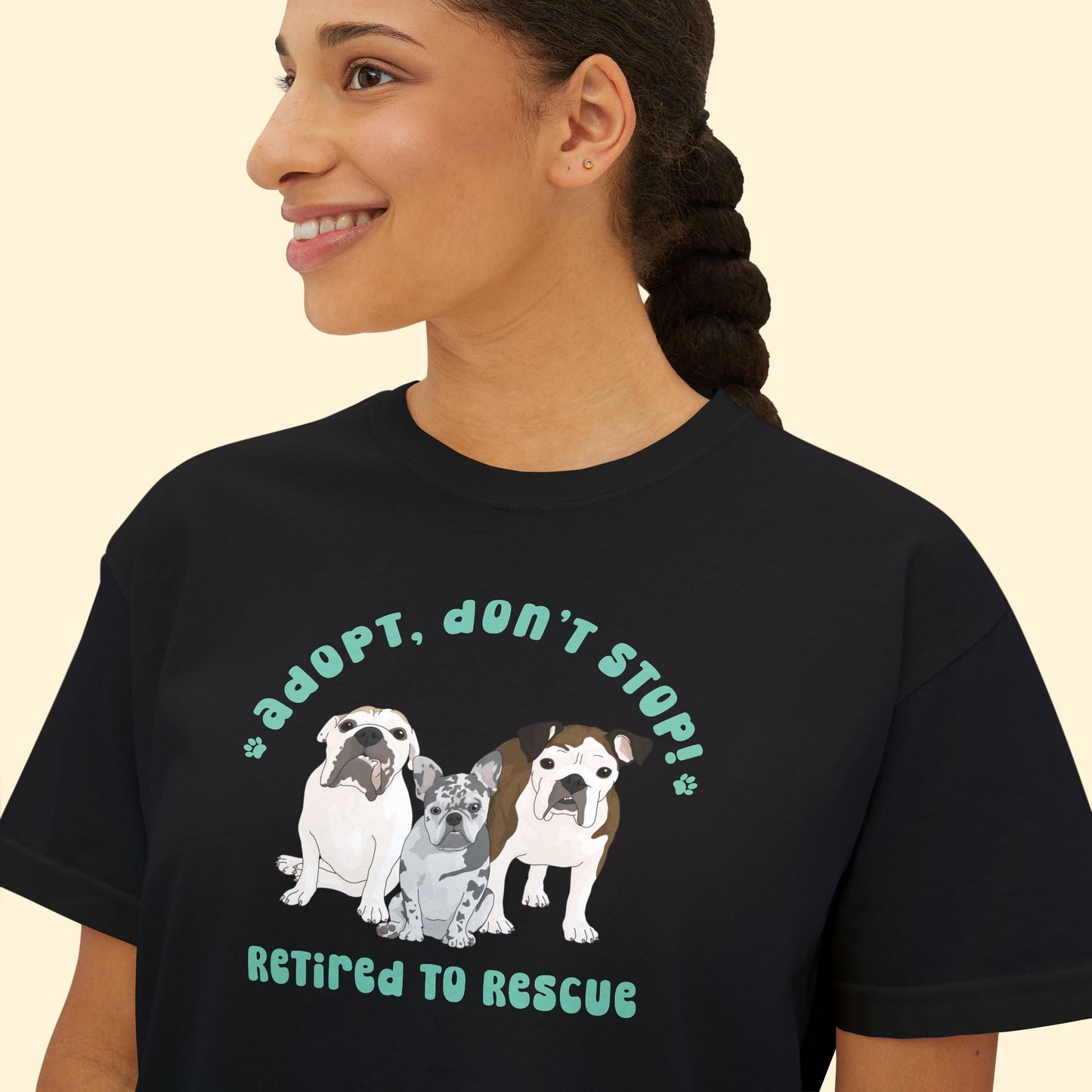 Comfort Colors Boxy Tee | FUNDRAISER | Retired to Rescue - Detezi Designs - 17246905315221665359