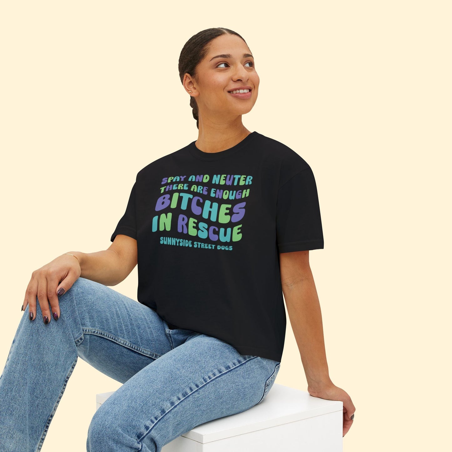 Comfort Colors Boxy Tee | FUNDRAISER | Sunnyside Street Dogs | Spay & Neuter - Detezi Designs - 12445378945772956079