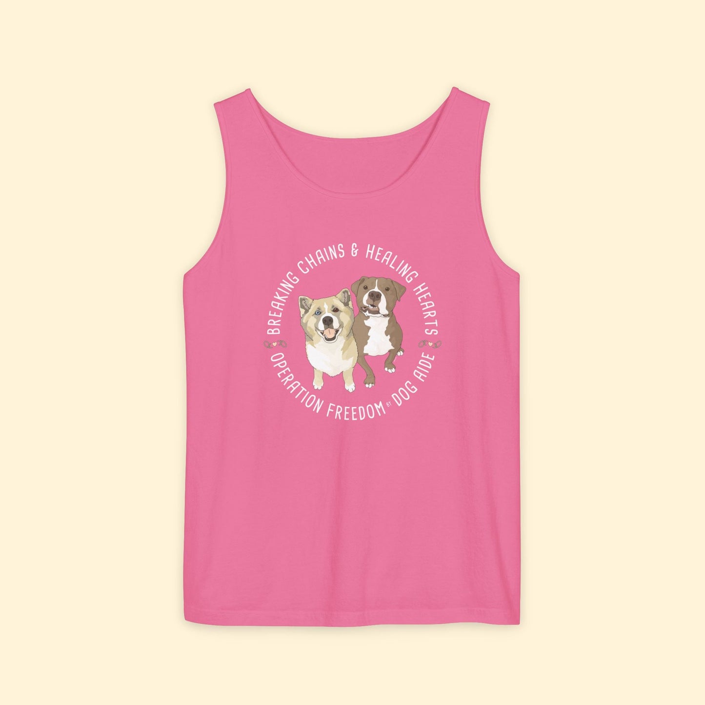 Comfort Colors Tank Top | FUNDRAISER | Dog Aide - Detezi Designs - 30385395217887991421