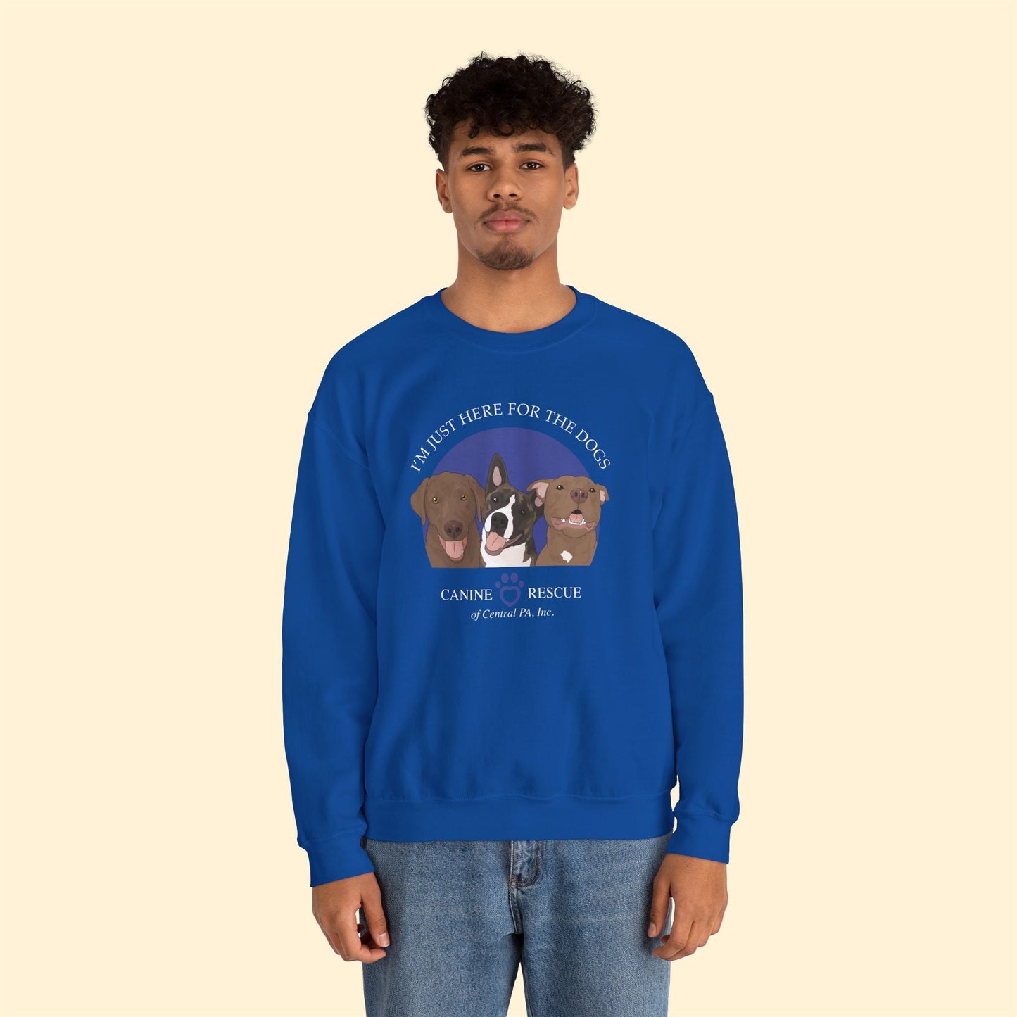 Crewneck Sweatshirt | FUNDRAISER | Canine Rescue of Central PA - Detezi Designs - 41384630049038739448