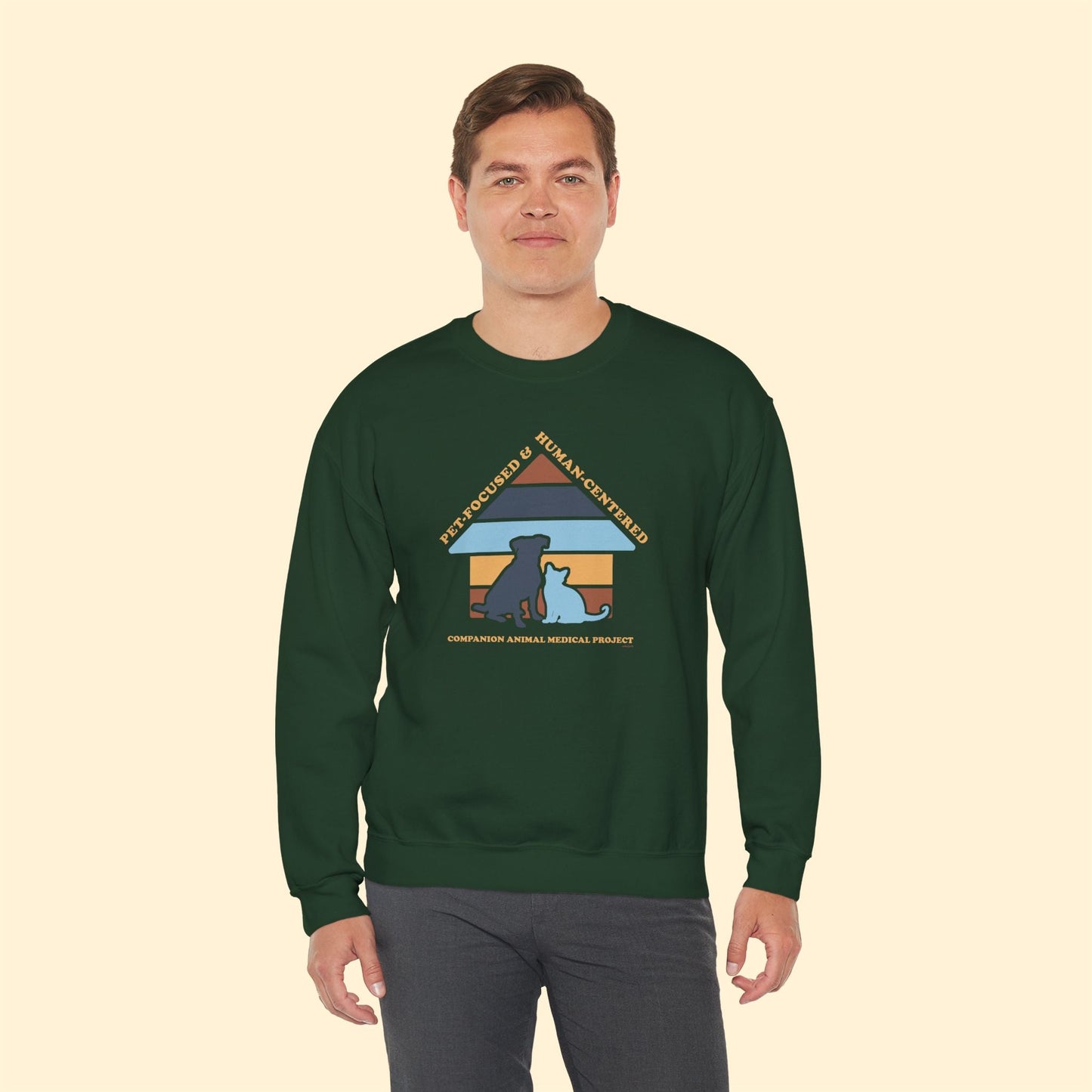 Crewneck Sweatshirt | FUNDRAISER | Companion Animal Medical Project - Detezi Designs - 96281029889274323211