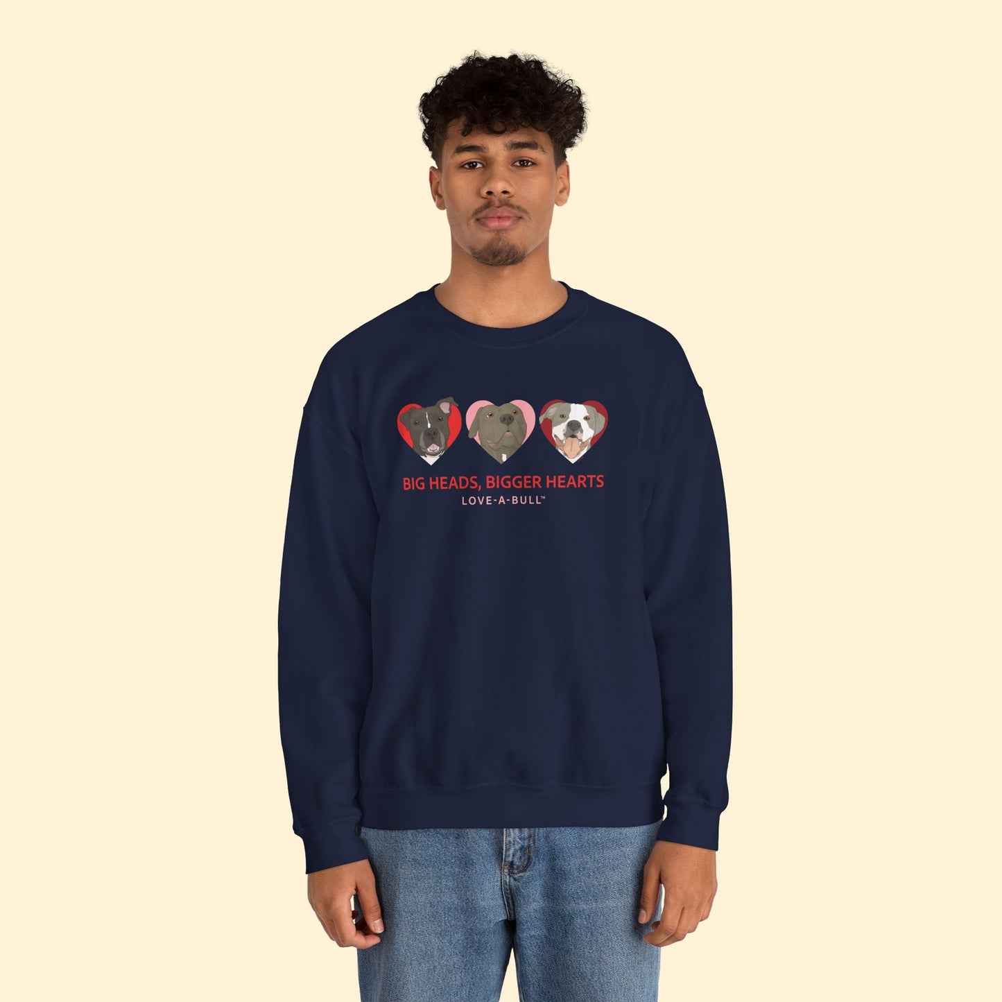 Crewneck Sweatshirt | FUNDRAISER | Love - A - Bull - Detezi Designs - 13558065135405809874