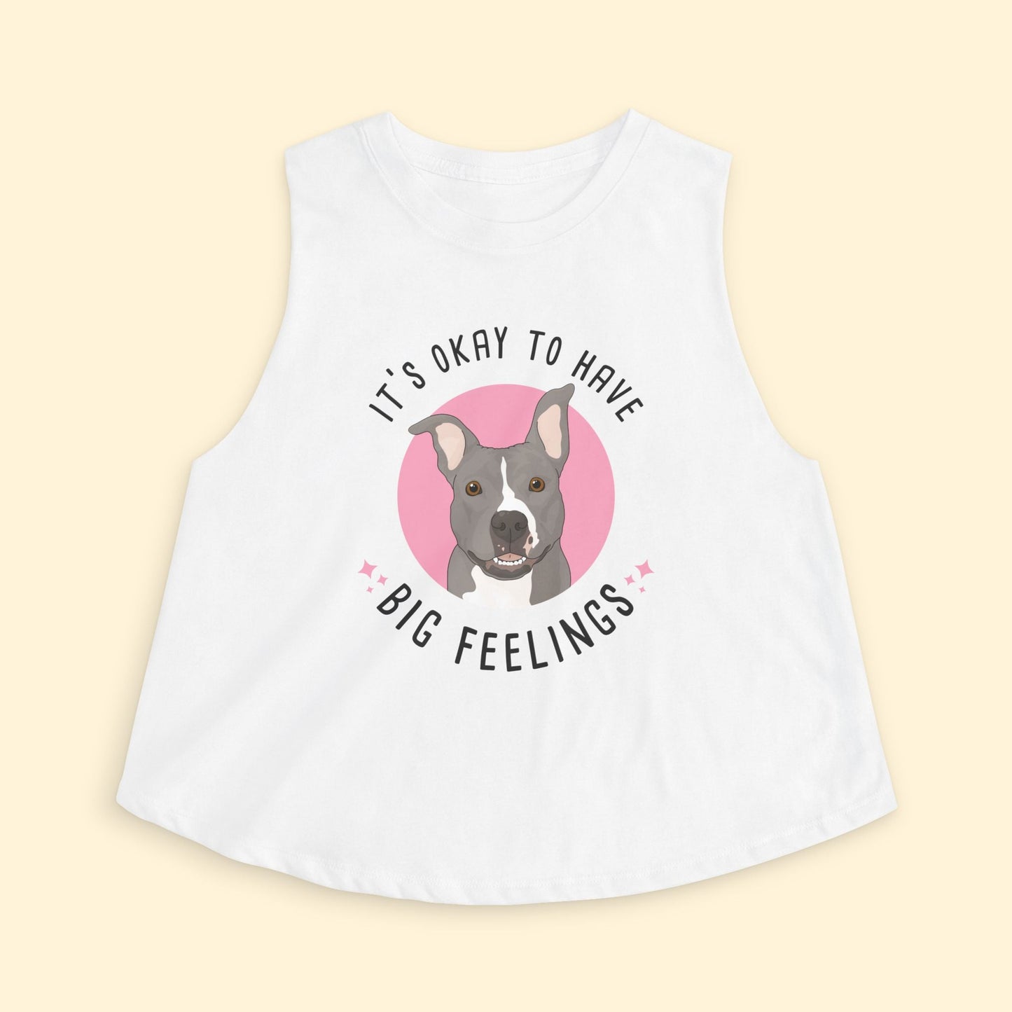 Cropped Muscle Tank | FUNDRAISER | Friends of City Dogs Cleveland - Detezi Designs-32524914288550742577