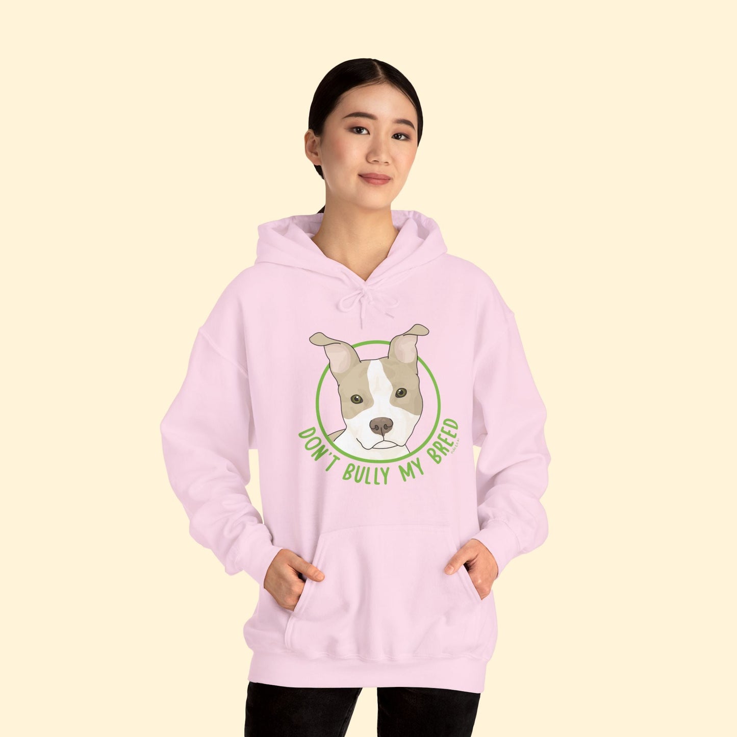 Don't Bully My Breed | Bunny Ears | Hooded Sweatshirt - Detezi Designs - 22304195995411448728