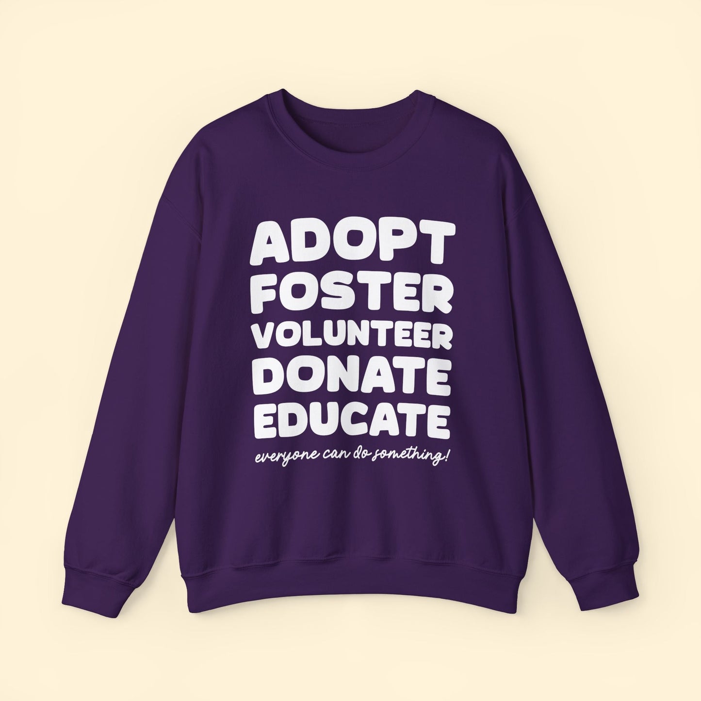 Everyone Can Do Something | Crewneck Sweatshirt - Detezi Designs - 31185254026302319940