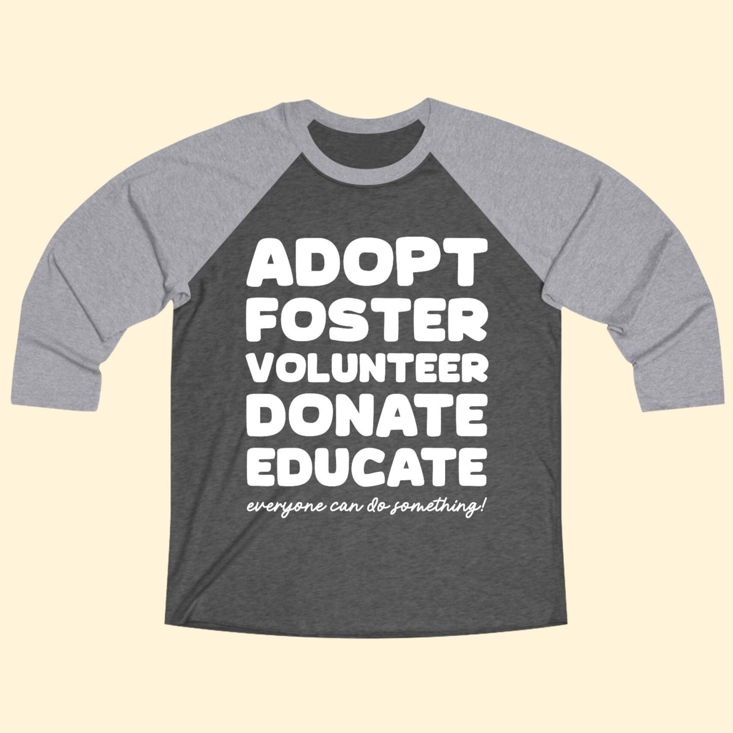 Everyone Can Do Something | Unisex 3\4 Sleeve Tee - Detezi Designs - 14891299153311062990