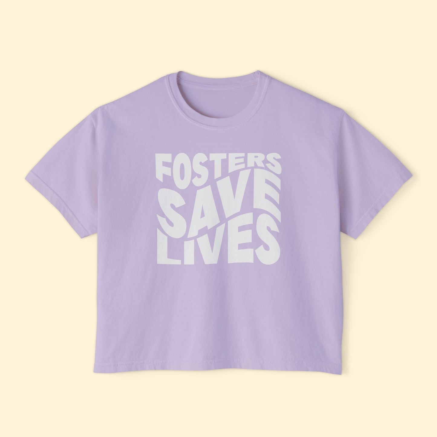 Fosters Save Lives | Comfort Colors Boxy Tee - Detezi Designs - 12385034905323144083