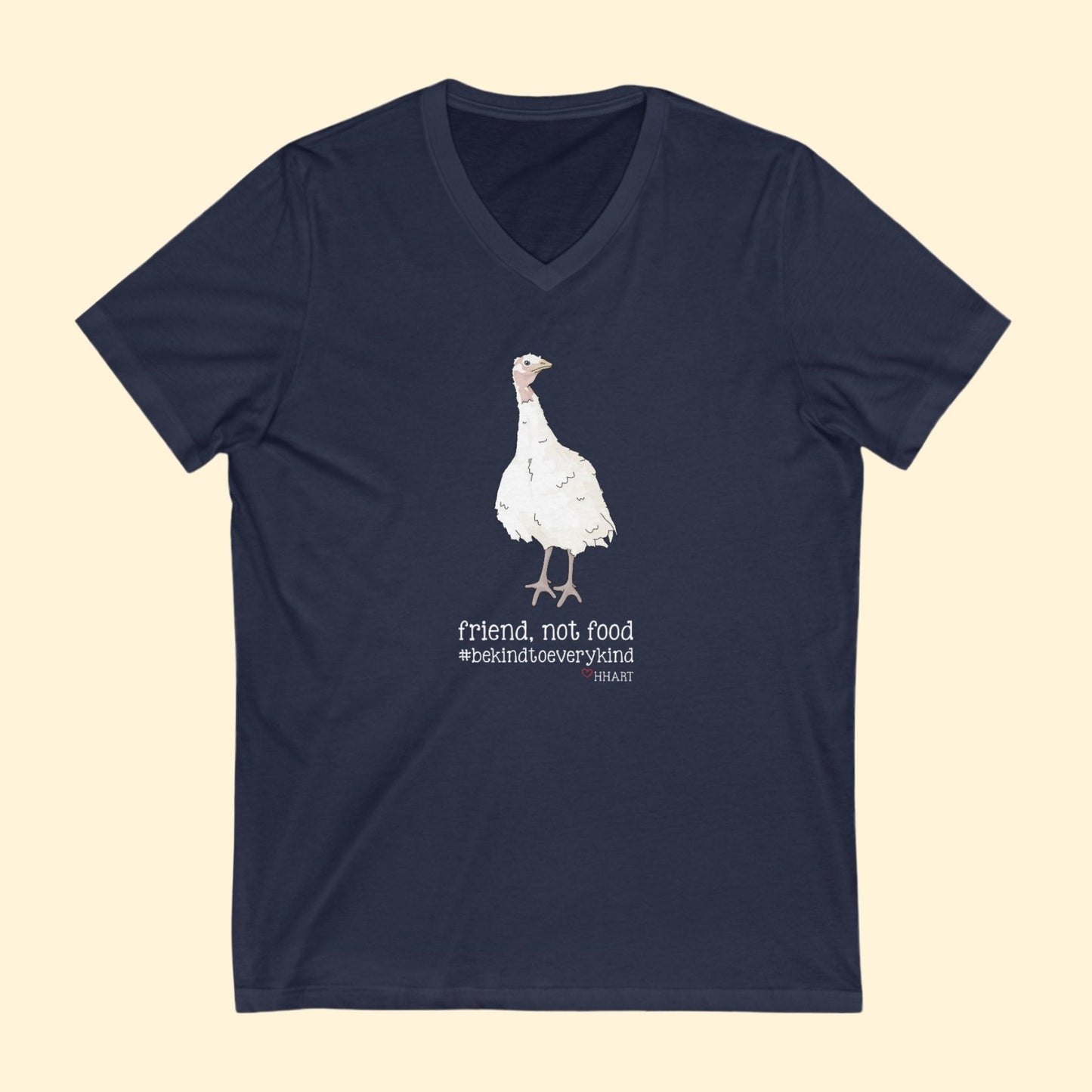 Friend | FUNDRAISER for HHART | Unisex V - Neck Tee - Detezi Designs - 26873164879083895377