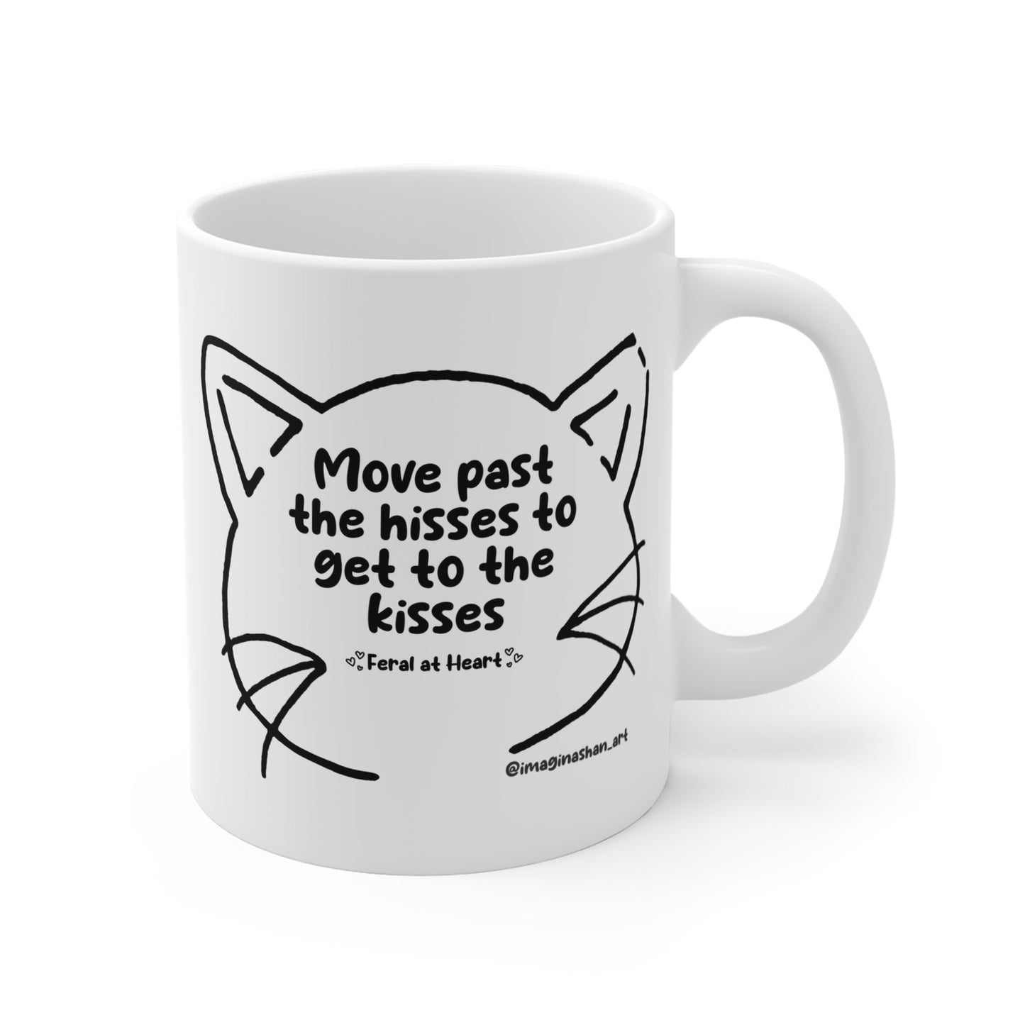 Get Past The Hisses | FUNDRAISER for Feral At Heart | Mug - Detezi Designs - 49805804577378469643
