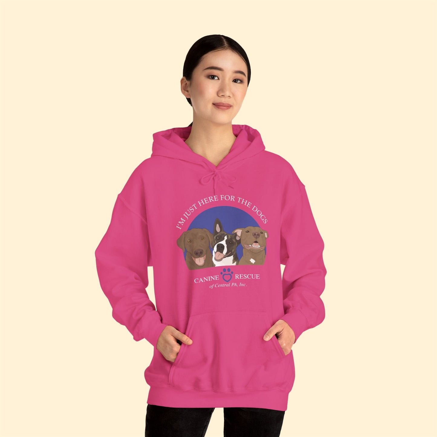 Hooded Sweatshirt | FUNDRAISER | Canine Rescue of Central PA - Detezi Designs - 24052541979119435489