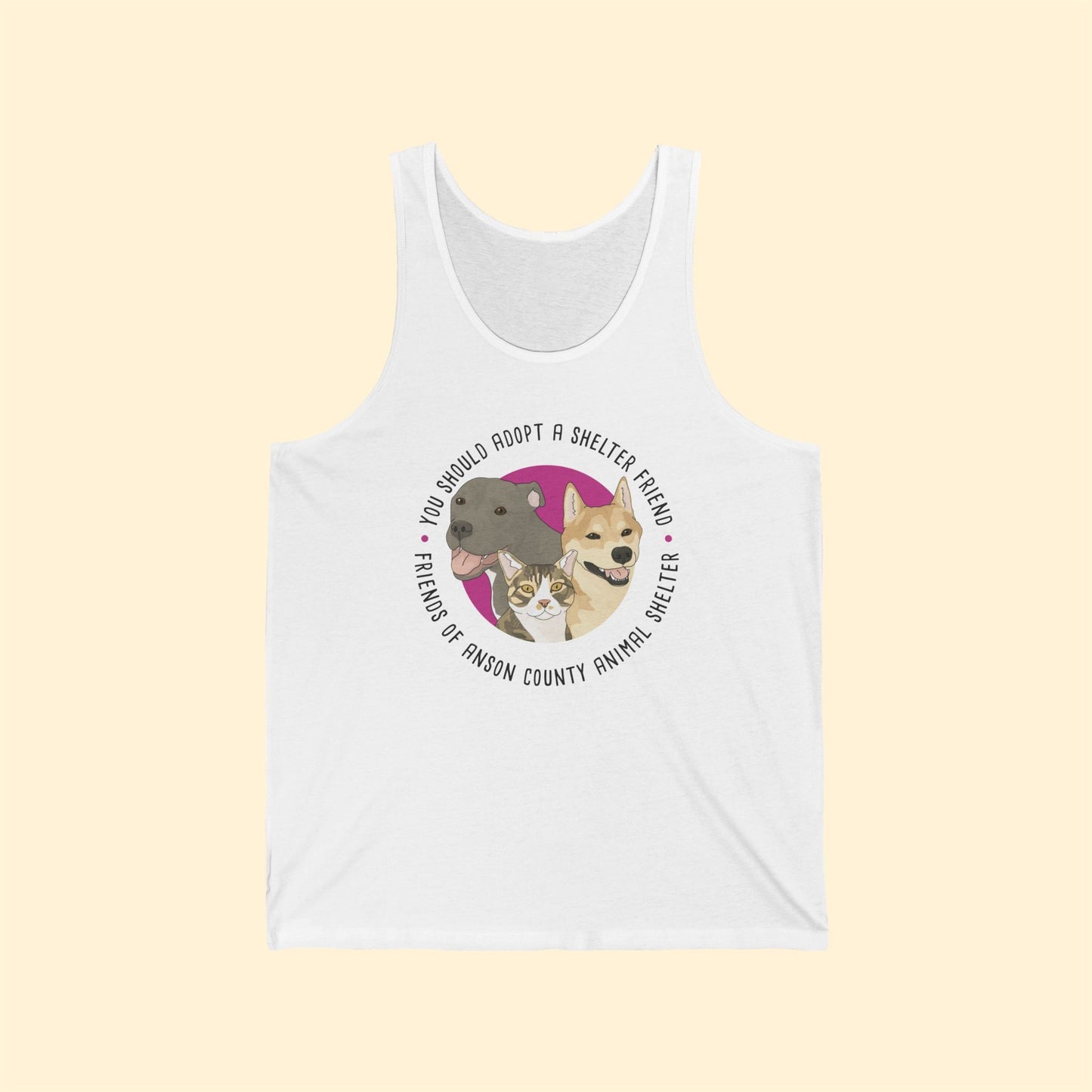 Jersey Tank Top | FUNDRAISER | Friends of Anson County Animal Shelter - Detezi Designs - 14845349233567918238