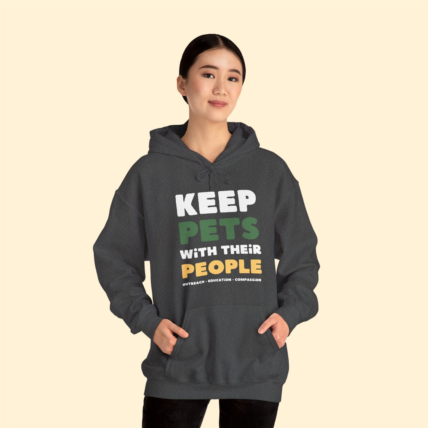 Keep Pets With Their People | Hooded Sweatshirt - Detezi Designs - 33617181385293148309