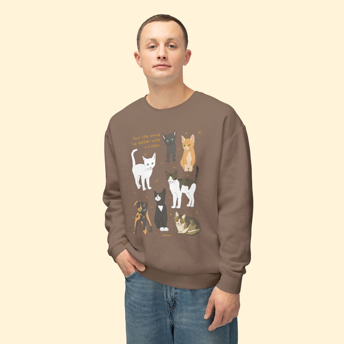 Life Would Be Better | Lightweight Comfort Colors Crewneck Sweatshirt - Detezi Designs - 11044356882194902540