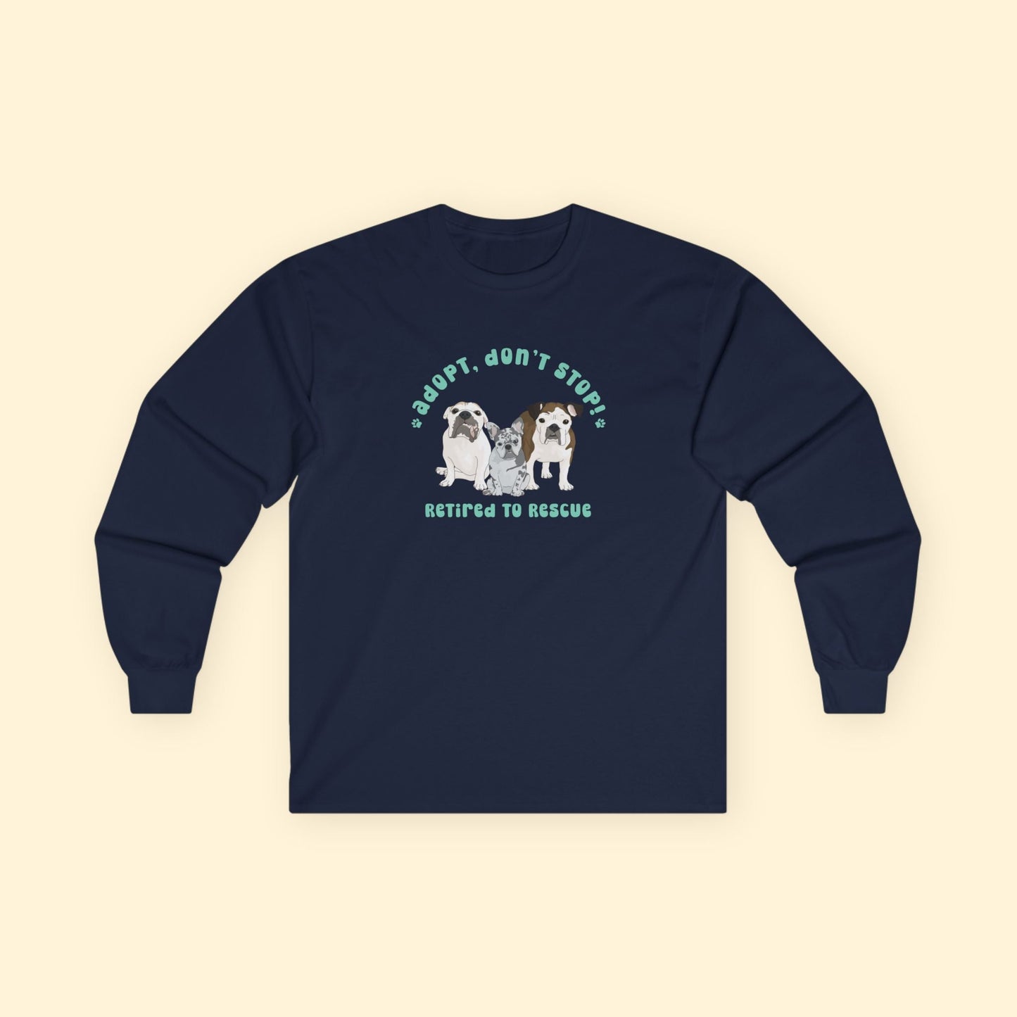 Long Sleeve Tee | FUNDRAISER | Retired to Rescue - Detezi Designs - 45224142121862338226