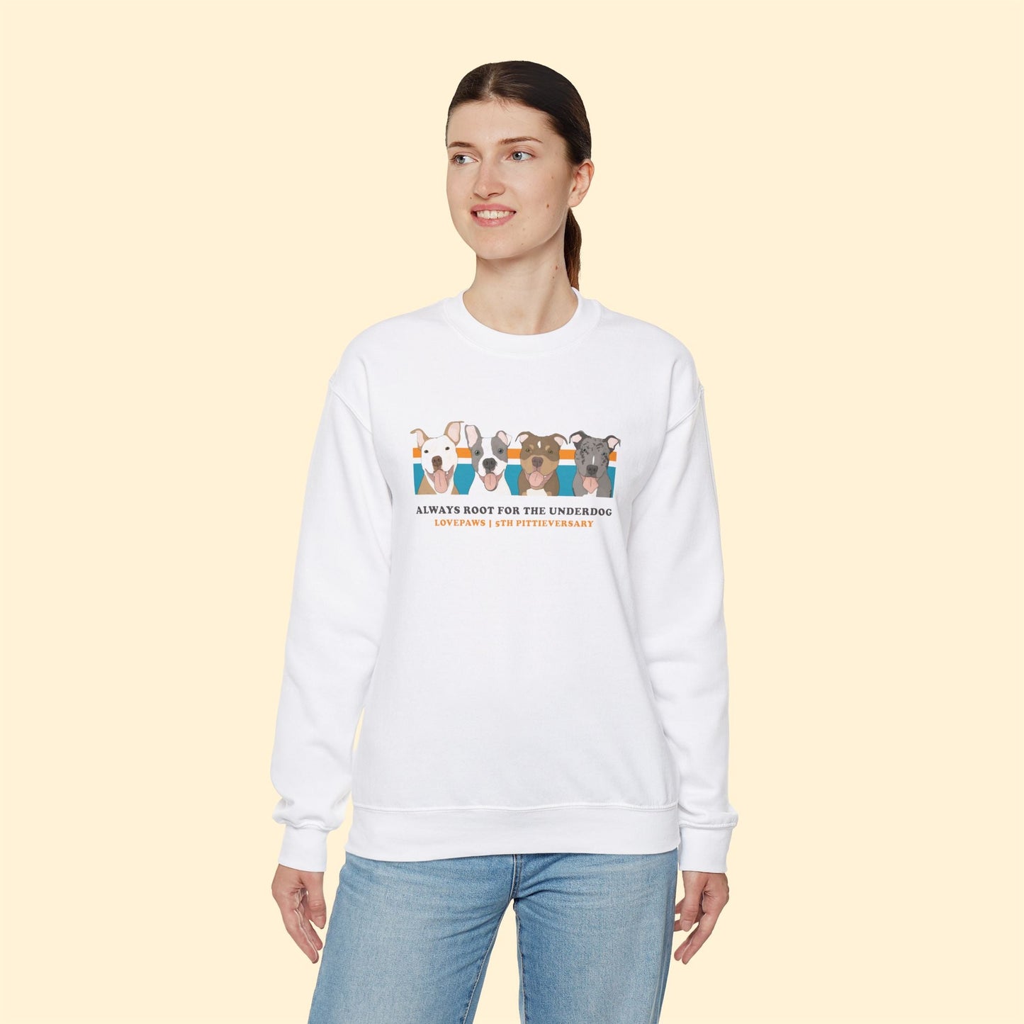 LOVEPAWS | FUNDRAISER | Crewneck Sweatshirt - Detezi Designs - 89747964900040648056