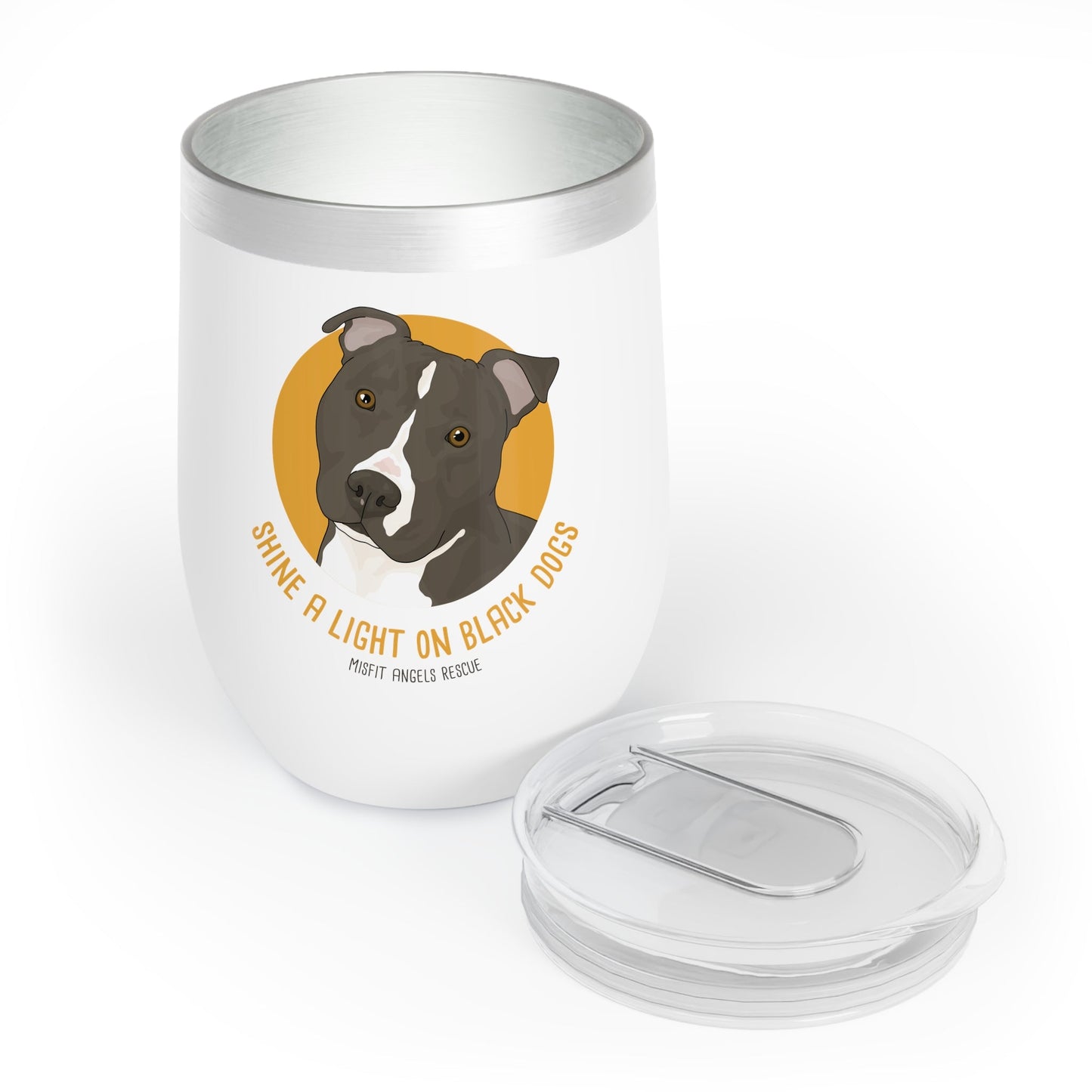 Misfit Angels Rescue | FUNDRAISER | Wine Tumbler - Detezi Designs - 25381134094795080421