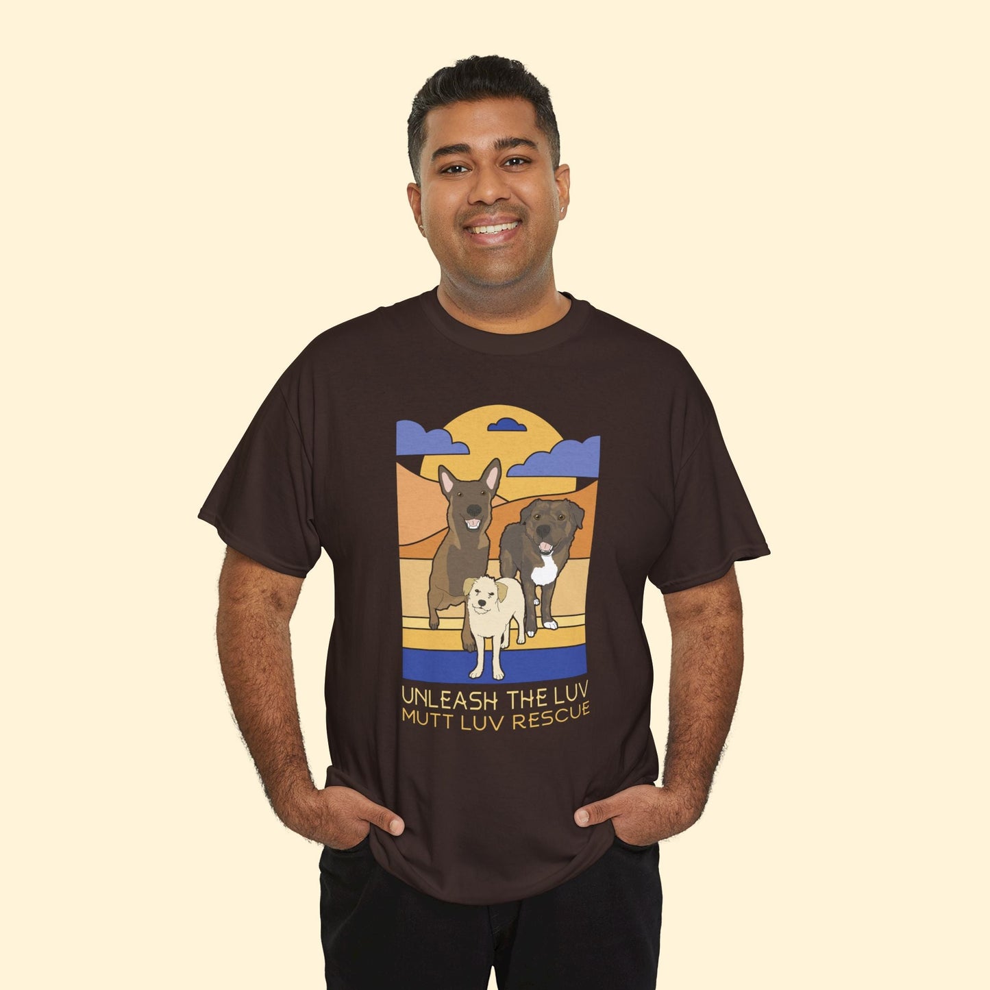 Mutt Luv Rescue | FUNDRAISER | Unisex T-shirt - Detezi Designs - 17875309235131456850