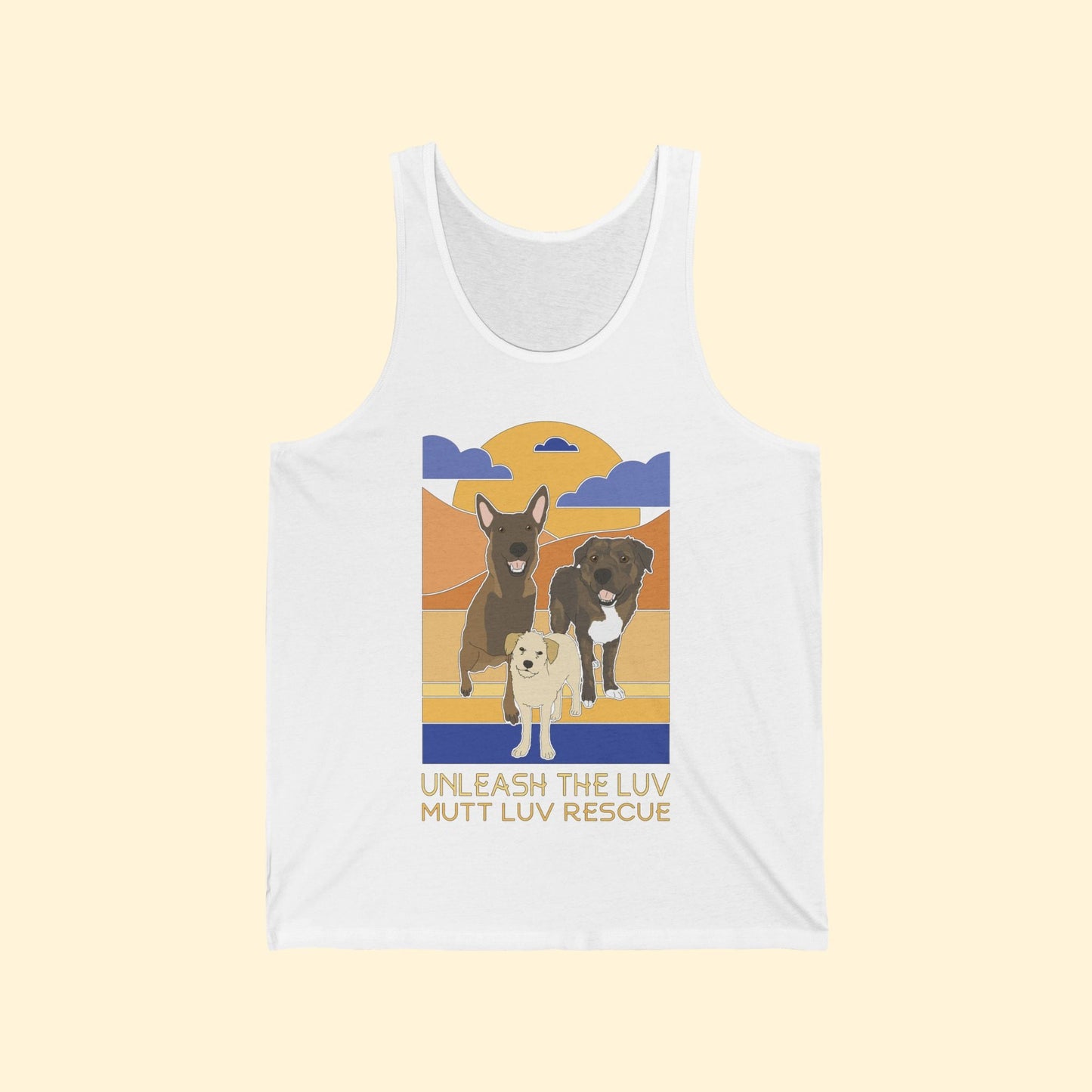 Mutt Luv Rescue | FUNDRAISER | Unisex Tank - Detezi Designs - 16484829675618002606