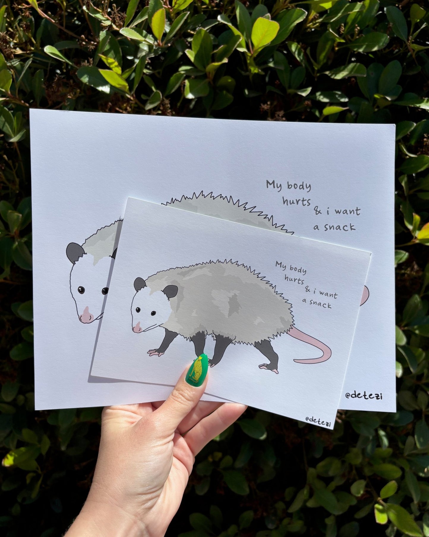 My Body Hurts | Giclée Fine Art Print - Detezi Designs -