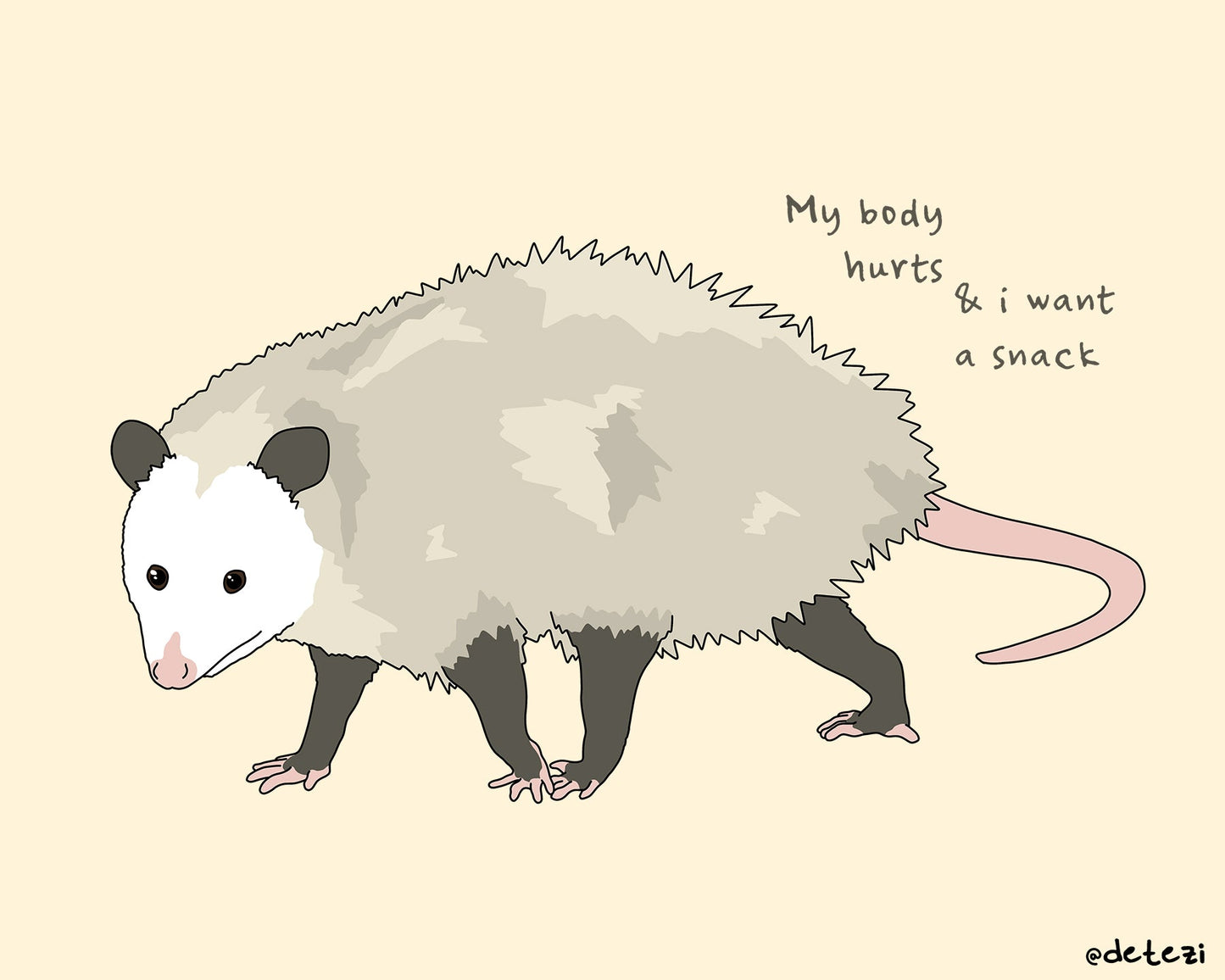 My Body Hurts | Giclee Fine Art Print - Detezi Designs -