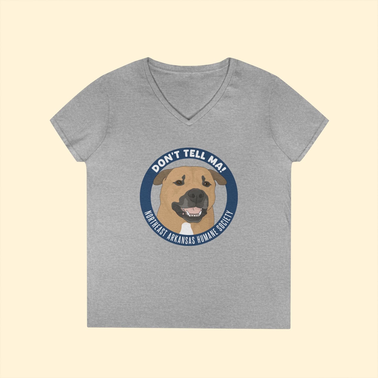 Northeast Arkansas Humane Society | FUNDRAISER | Ladies' V - Neck T-Shirt - Detezi Designs - 11417132592950008286