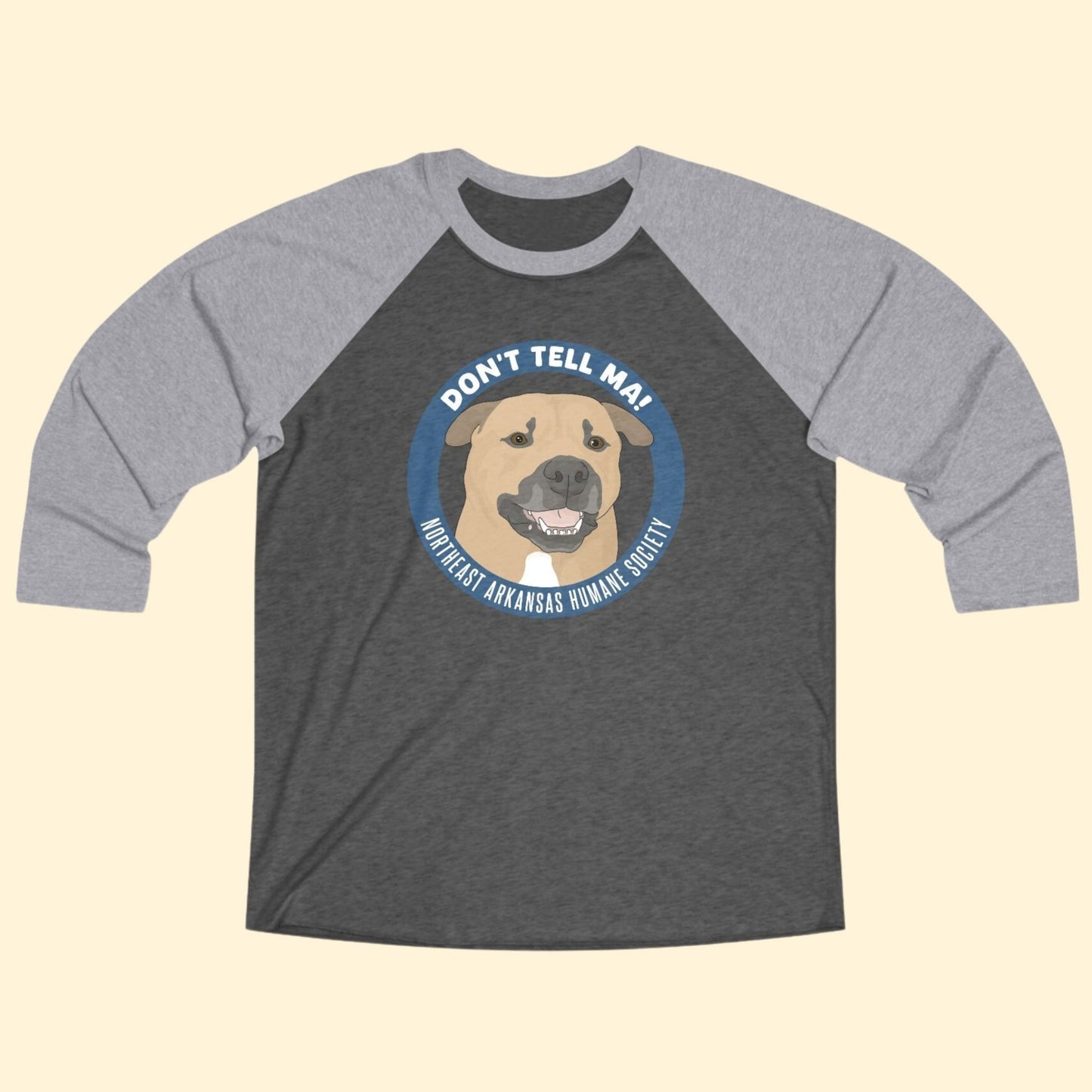 Northeast Arkansas Humane Society | FUNDRAISER | Unisex 3\4 Sleeve Tee - Detezi Designs - 18620078897256368642