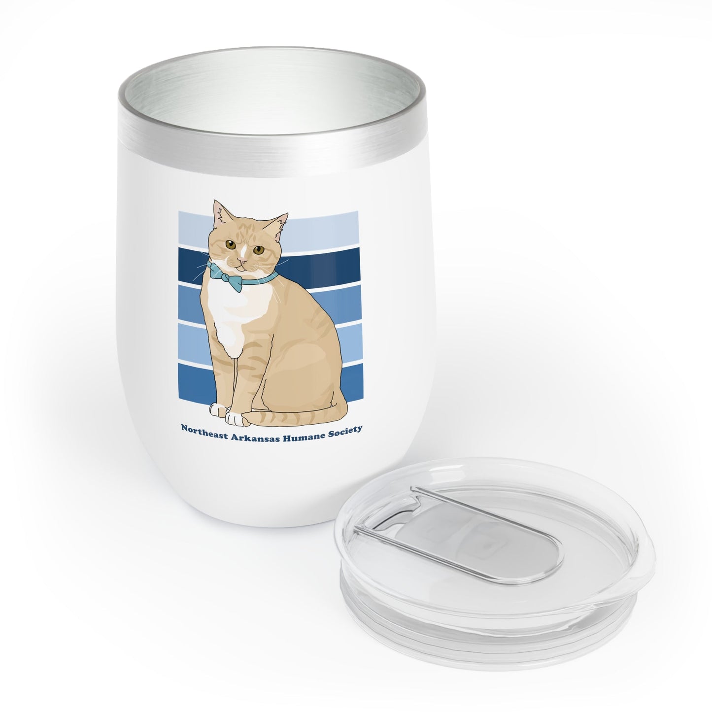 Oscar | FUNDRAISER for Northeast Arkansas Humane Society | Wine Tumbler - Detezi Designs - 16242990858725667920