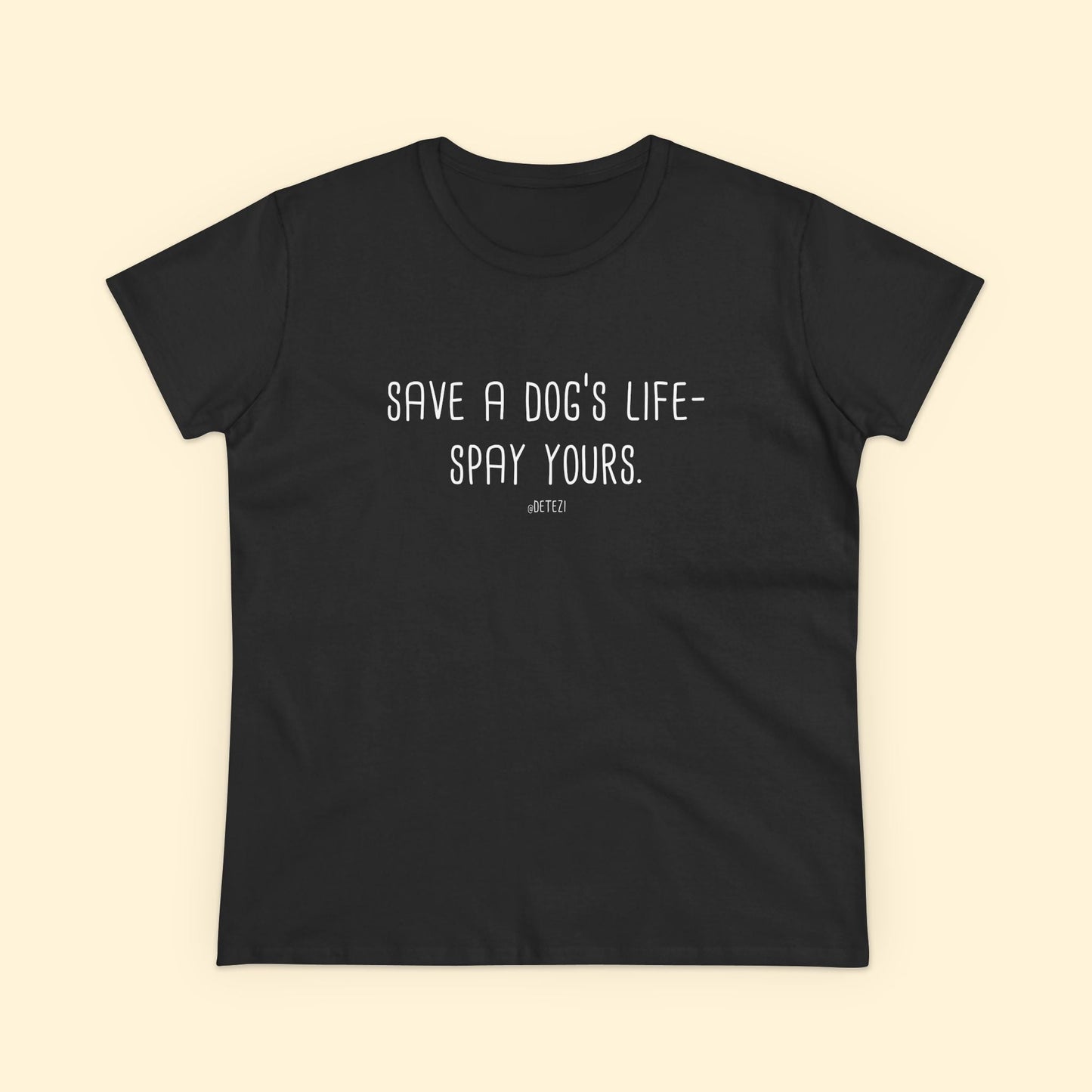 Save a Dog's Life | Women's Midweight Cotton Tee - Detezi Designs - 32677357261886348621